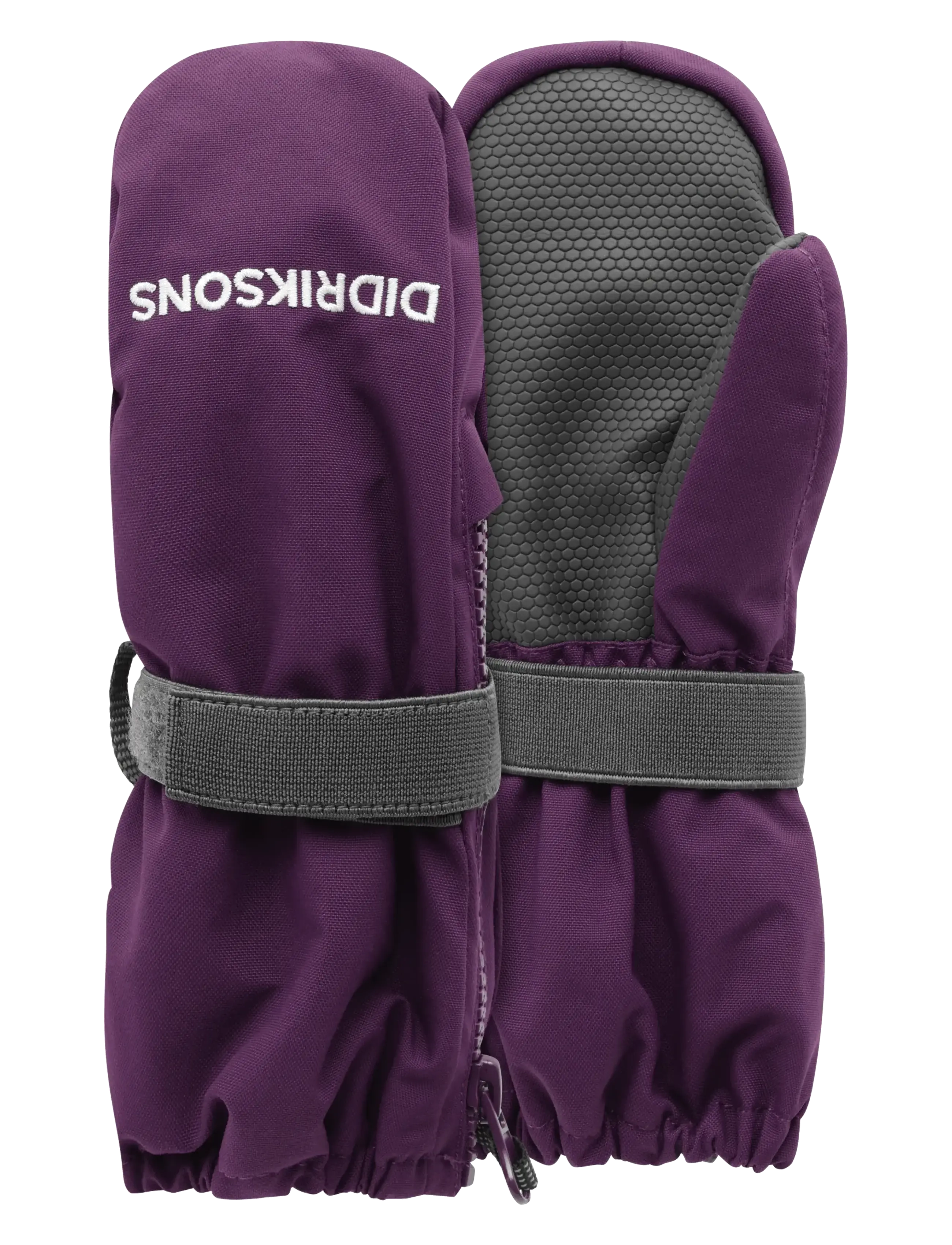 Didriksons Biggles Kids' Gloves, Børn, Børne Lynlås Luffer, Lila, Str: 4-6