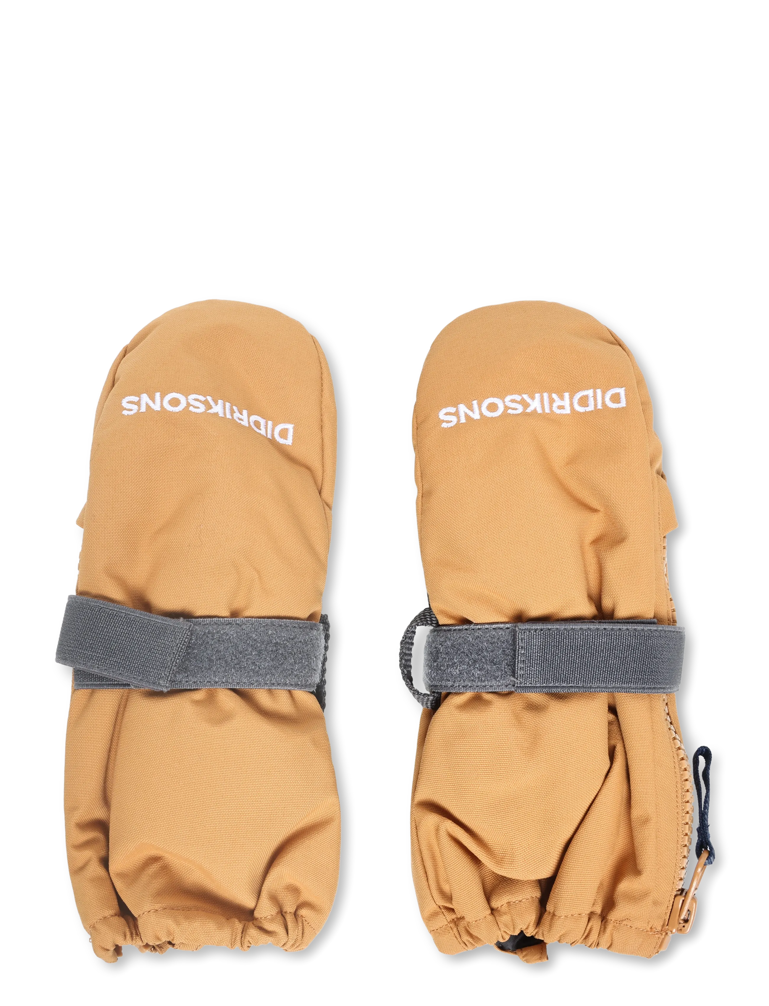 Didriksons Biggles Kids' Zip Mittens - Aksessuaarid - ALMOND TREE / brown