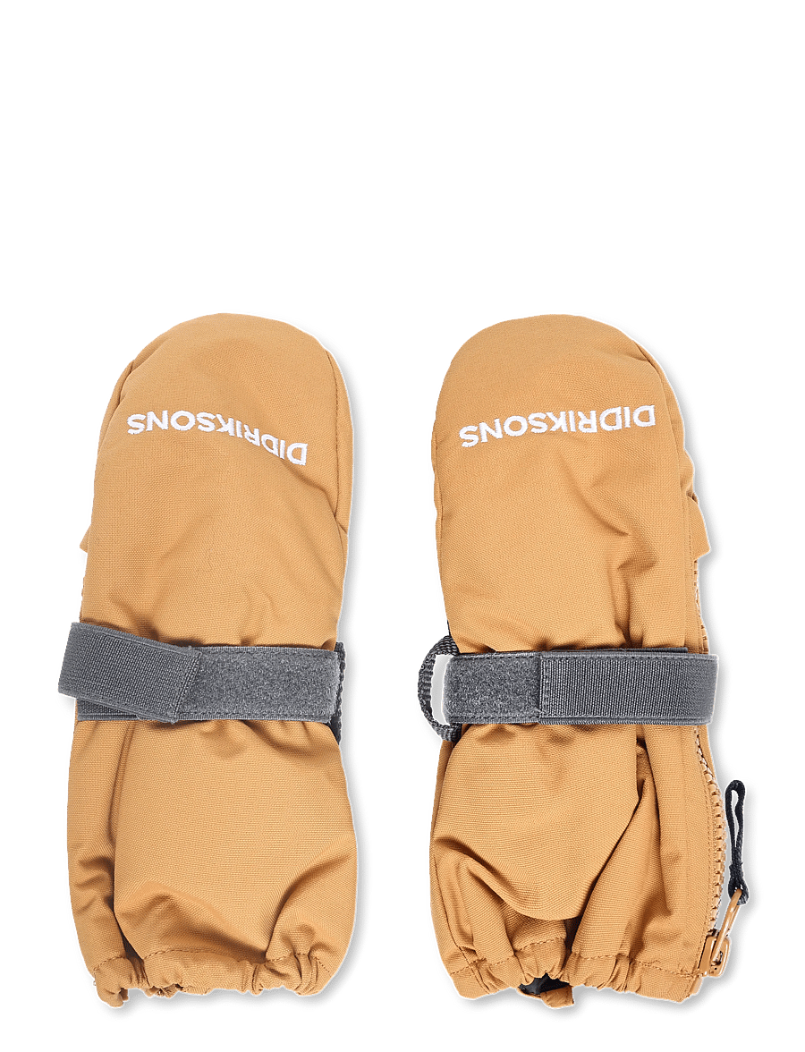 Didriksons - Biggles Kids' Zip Mittens - kindad - almond tree - 1