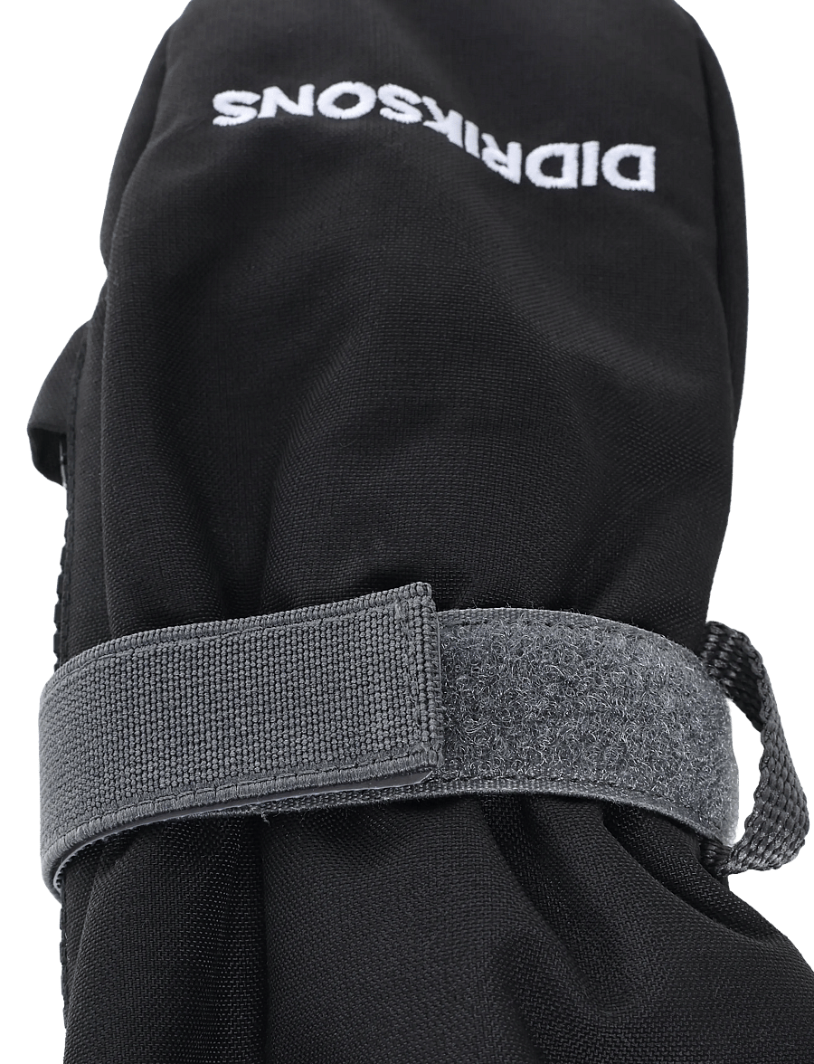 Didriksons - Biggles Kids' Zip Mittens - handsker - black - 3