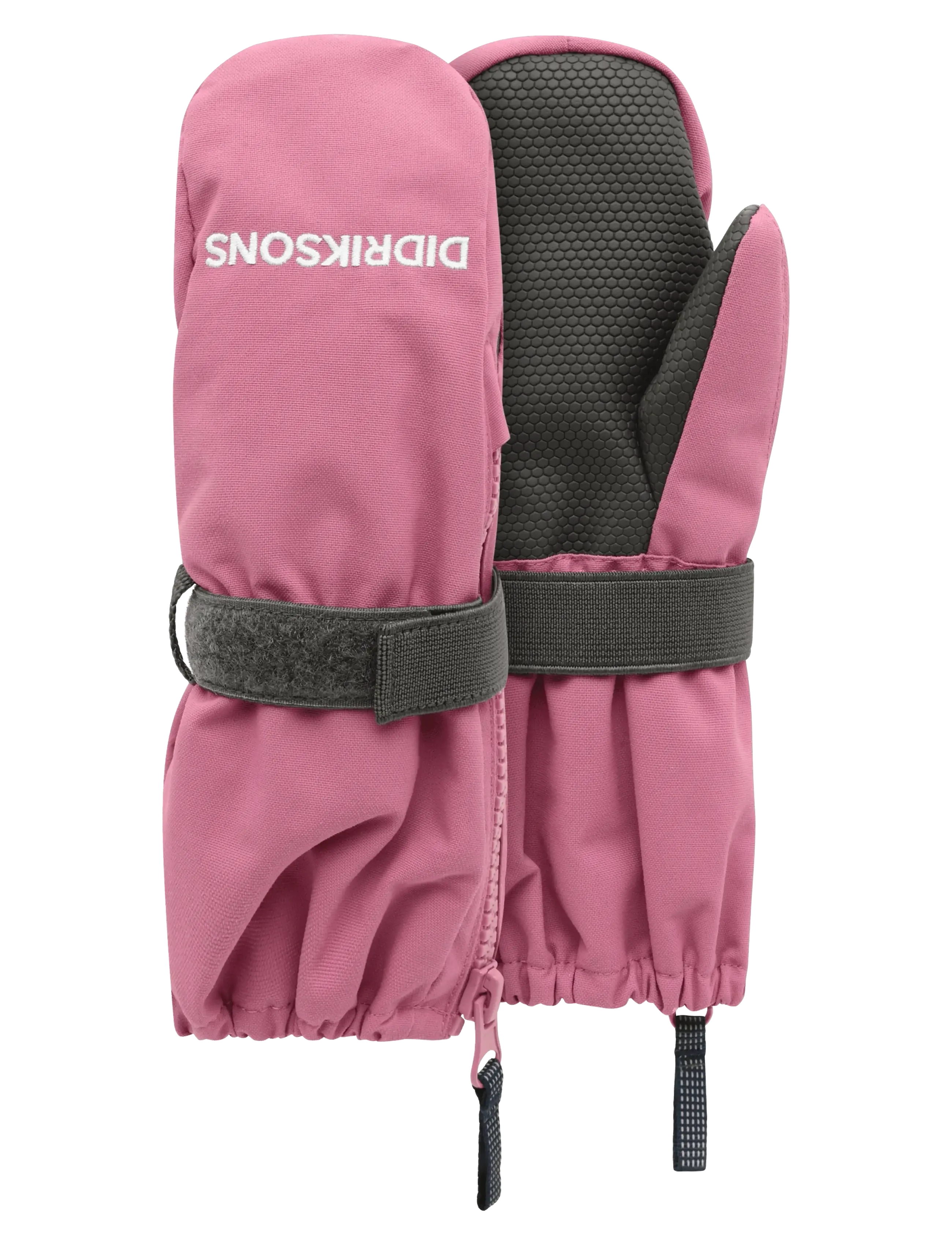 Didriksons Biggles Kids' Zip Mittens - Didriksons - HEATHER PINK / pink/rose