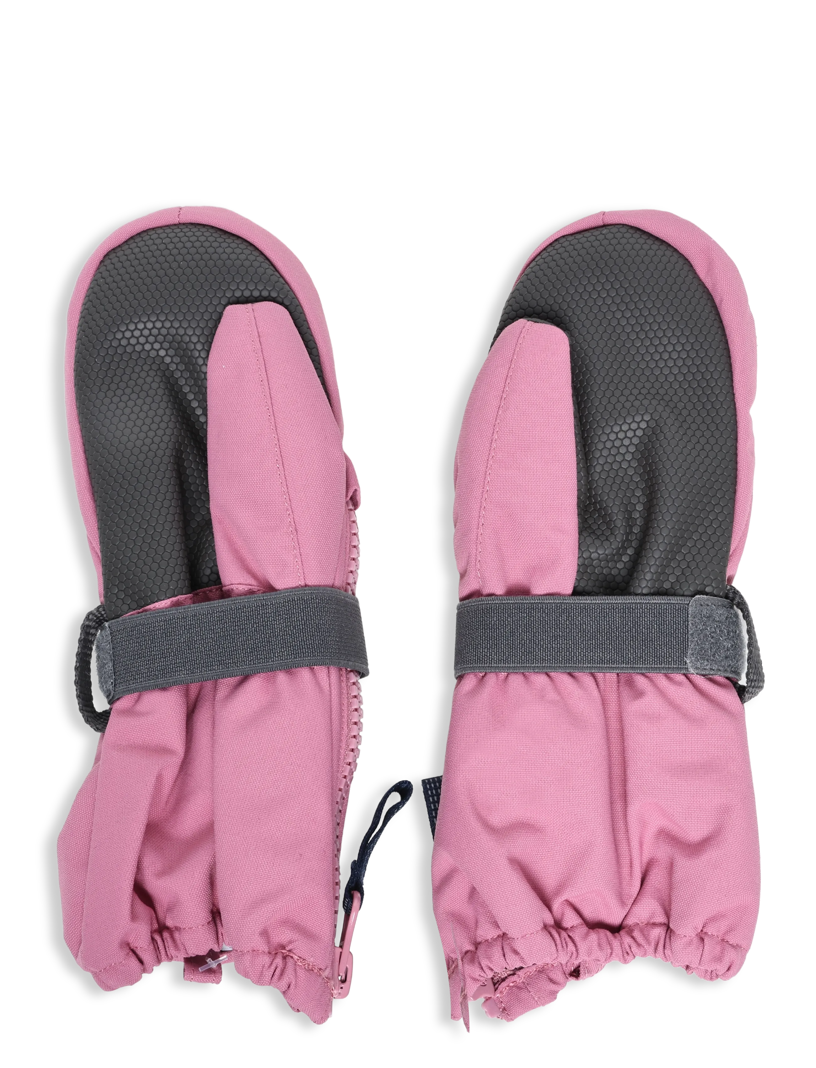 Didriksons Biggles Kids' Zip Mittens - Aksessuaarid - HEATHER PINK / pink/rose