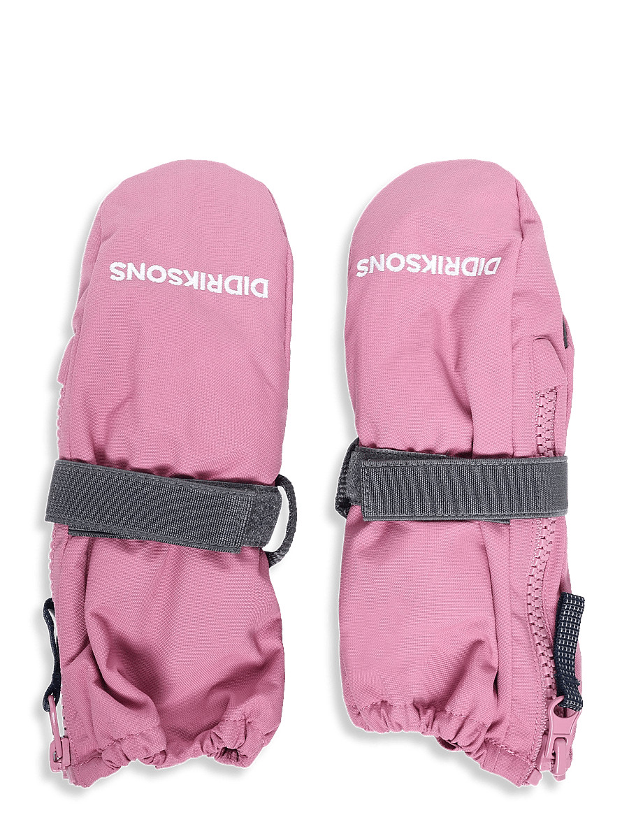 Didriksons - Biggles Kids' Zip Mittens - kindad - heather pink - 1