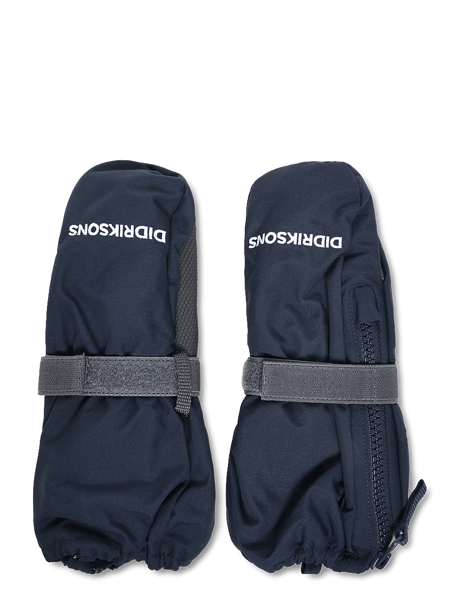 Didriksons - Biggles Kids' Zip Mittens - kindad - navy - 1