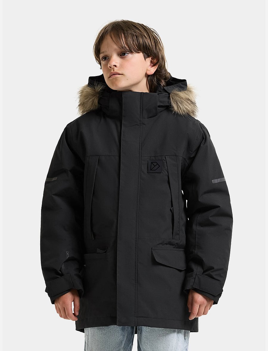 Didriksons - Sylvin Kids' Parka - black - 0