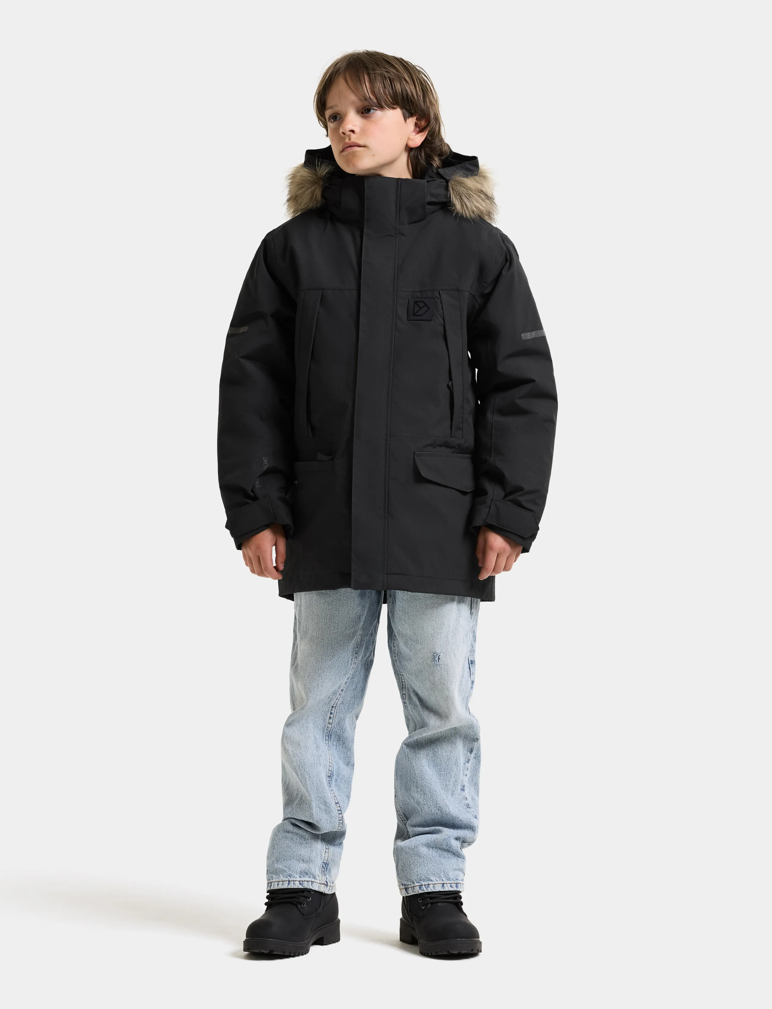 Didriksons - Sylvin Kids' Parka - black - 3