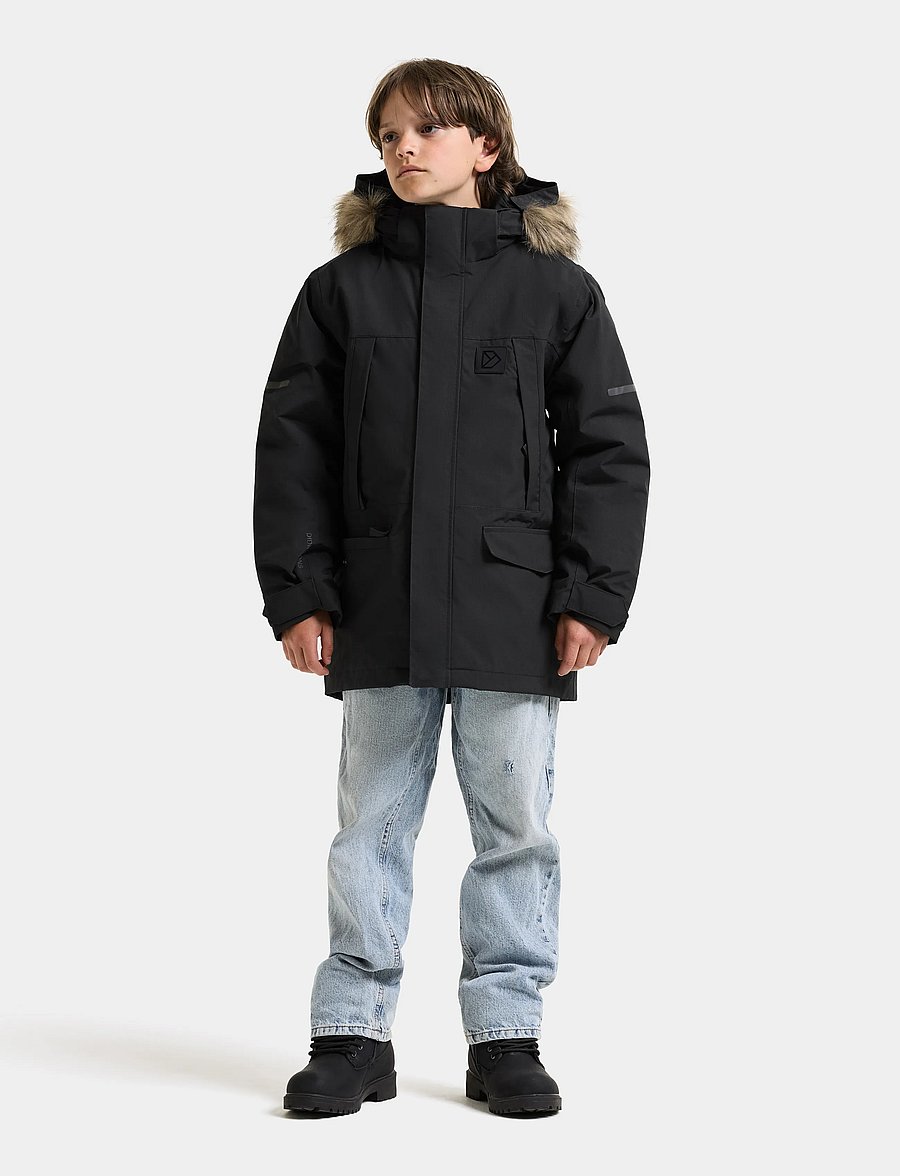 Didriksons - Sylvin Kids' Parka - black - 3