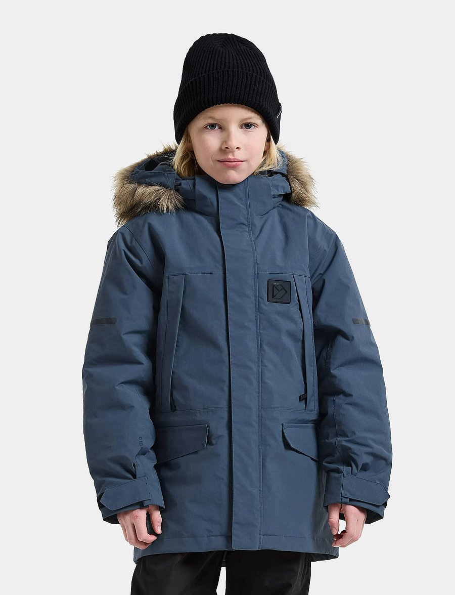 Didriksons - Sylvin Kids' Parka - mountain blue - 0
