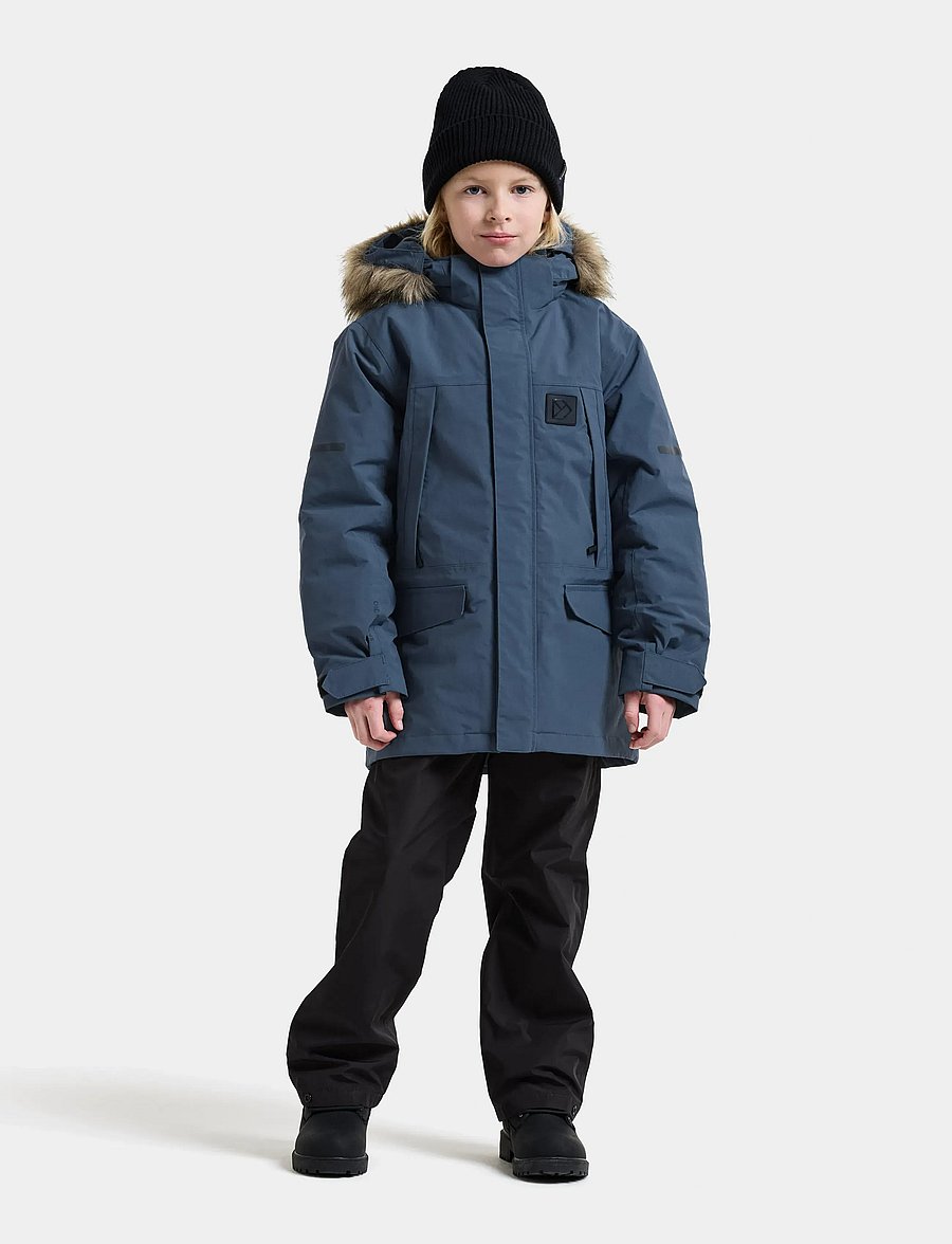 Didriksons - Sylvin Kids' Parka - mountain blue - 3