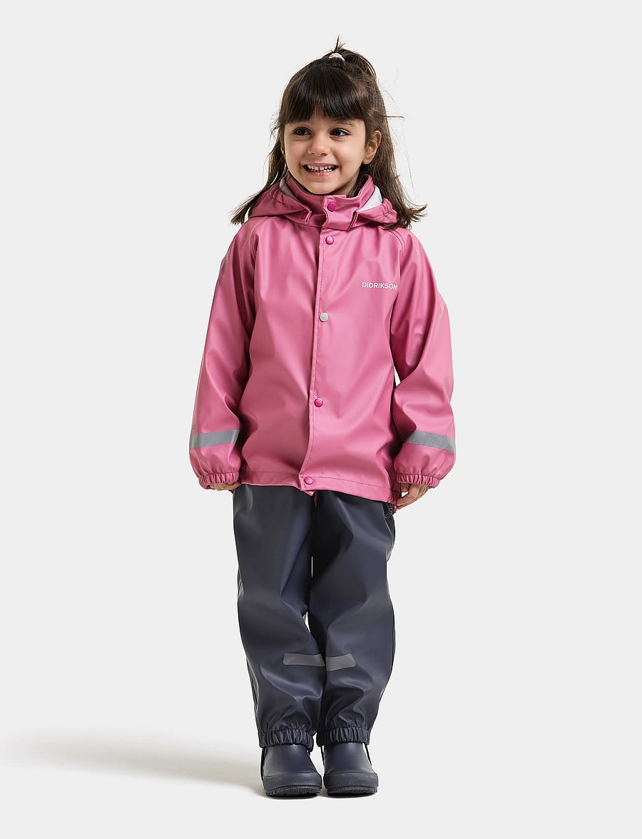 Didriksons - Slaskeman Kids' Set - ytterkläder - heather pink - 0
