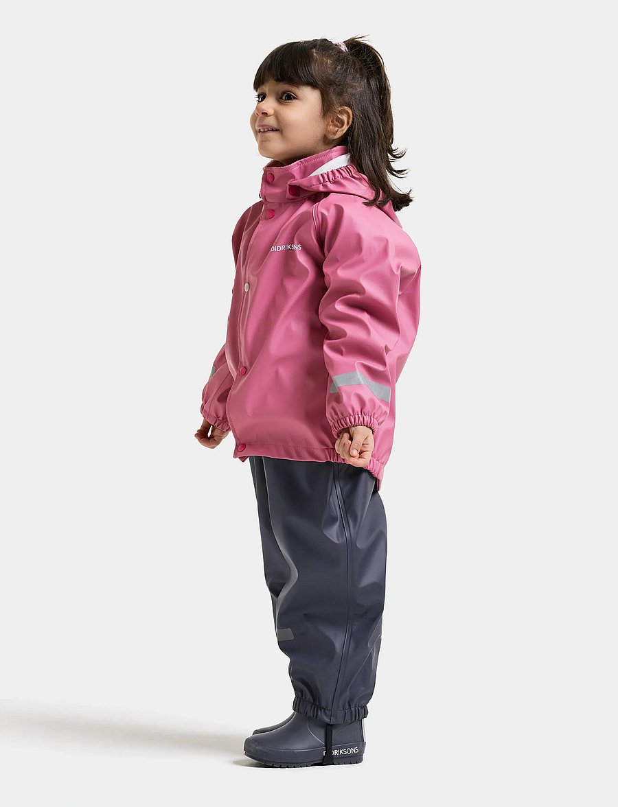 Didriksons - Slaskeman Kids' Set - ytterkläder - heather pink - 4