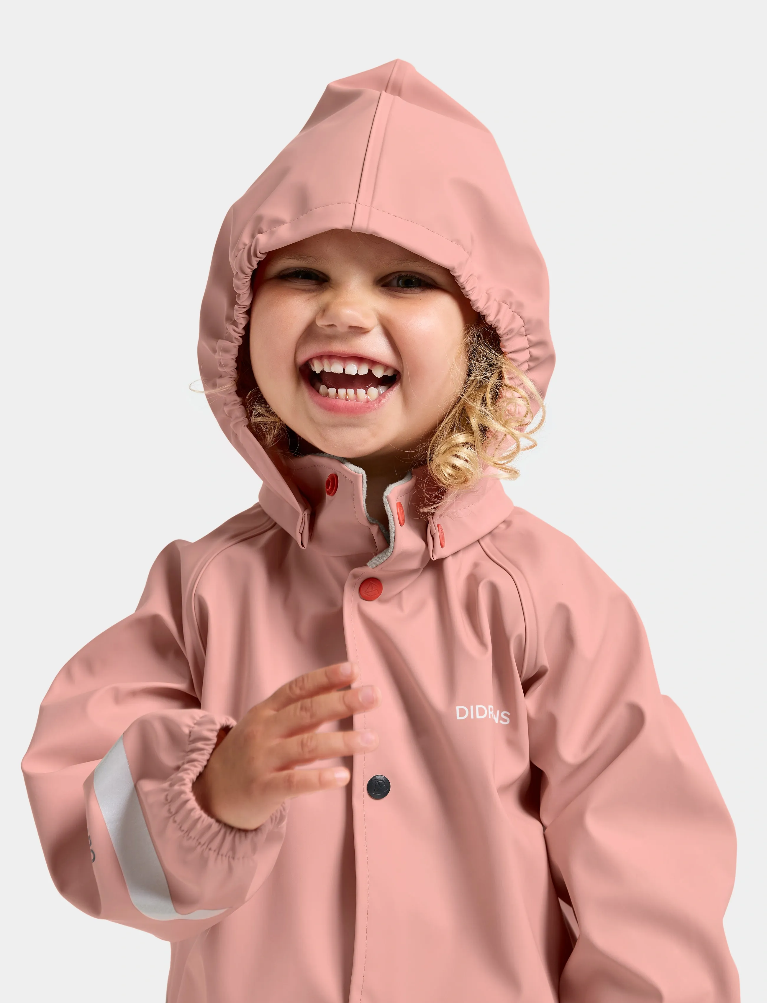 Didriksons Slaskeman Kids' Set - Regntøj - POWDER PEACH / pink/rose