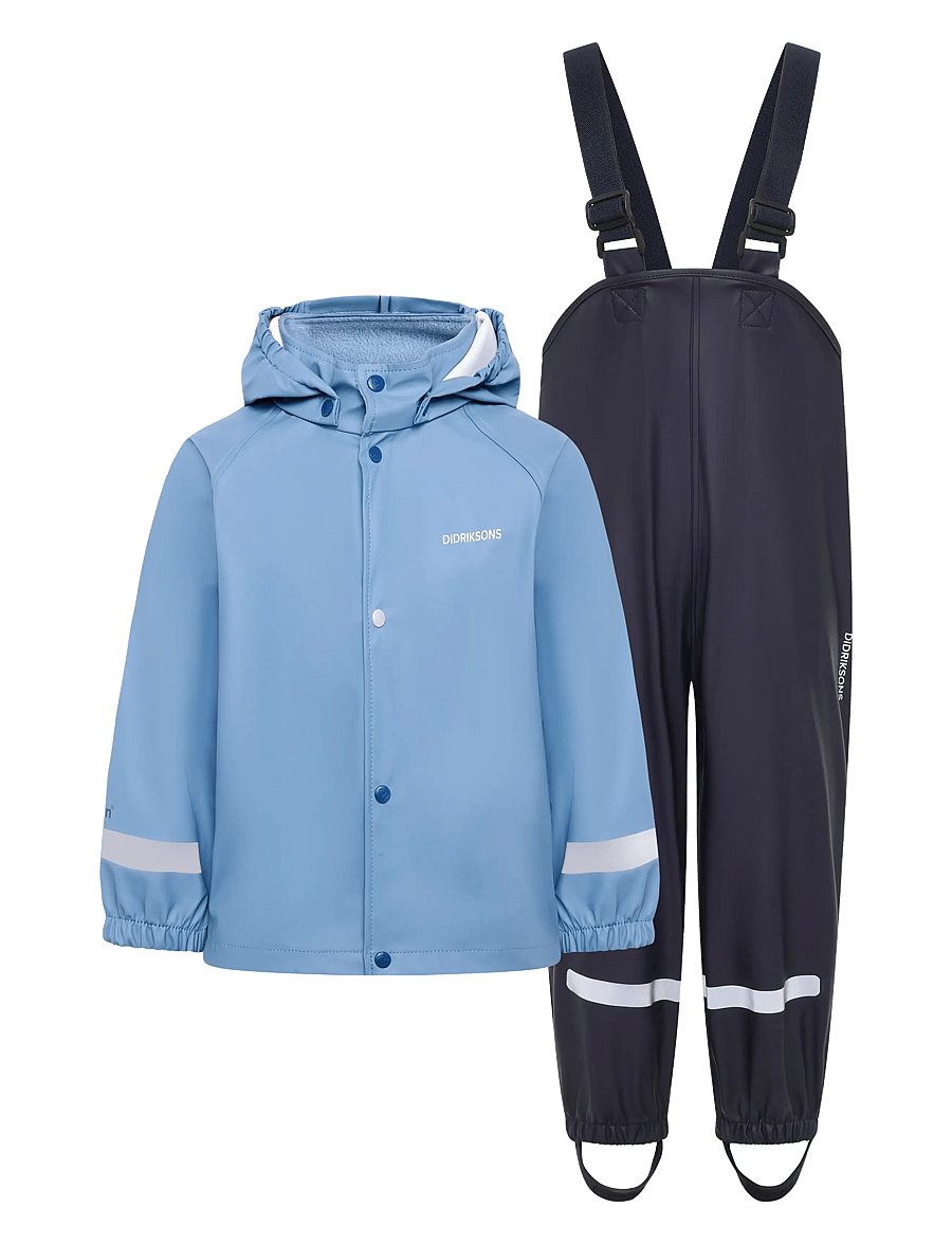 Didriksons - Slaskeman Kids' Set - outdoor - winter blue - 1