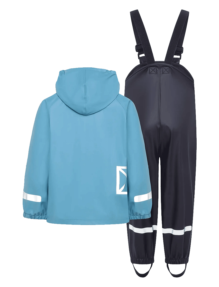 Didriksons - Slaskeman Kids' Set - outdoor - winter blue - 2