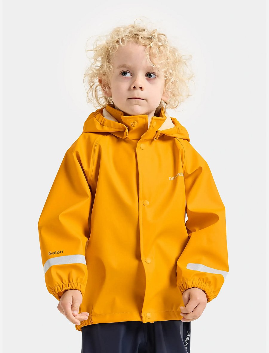 Didriksons - SLASKEMAN KIDS JKT 2 - tuule- ja vihmajakid - oat yellow - 0