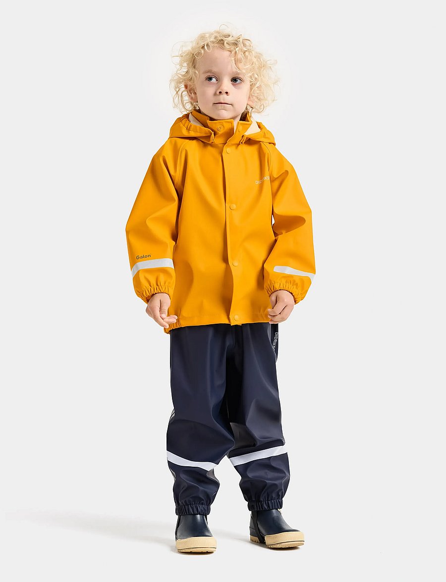 Didriksons - SLASKEMAN KIDS JKT 2 - tuule- ja vihmajakid - oat yellow - 3