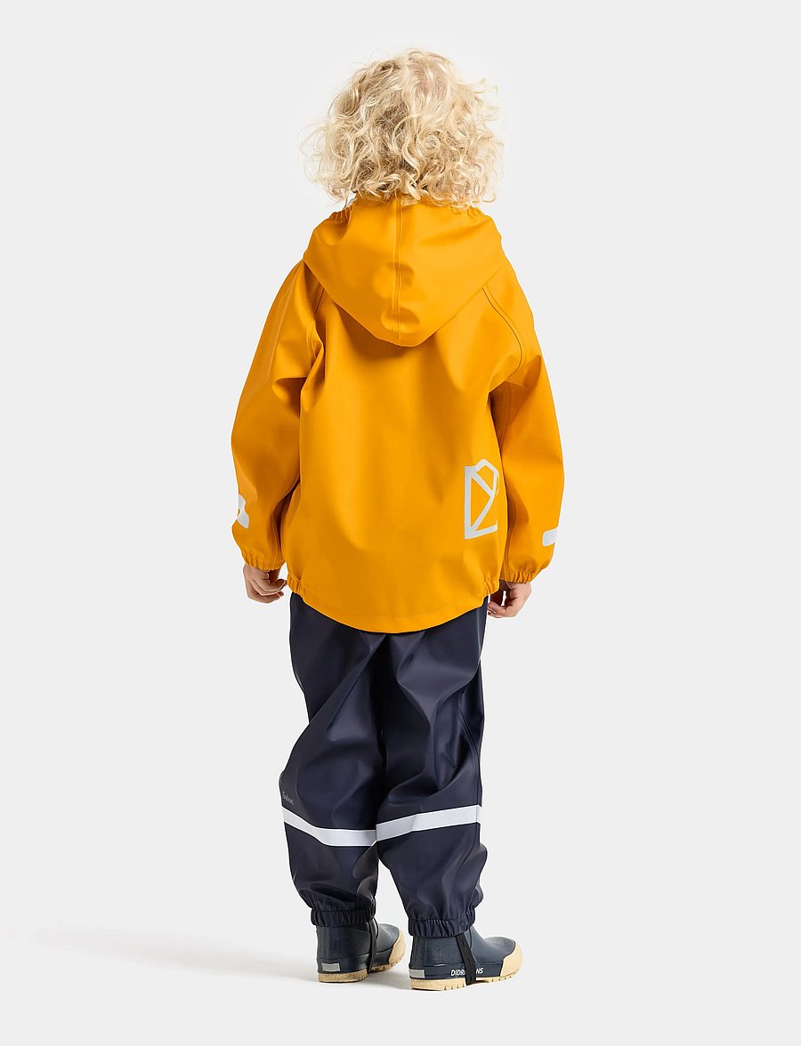 Didriksons - SLASKEMAN KIDS JKT 2 - tuule- ja vihmajakid - oat yellow - 4