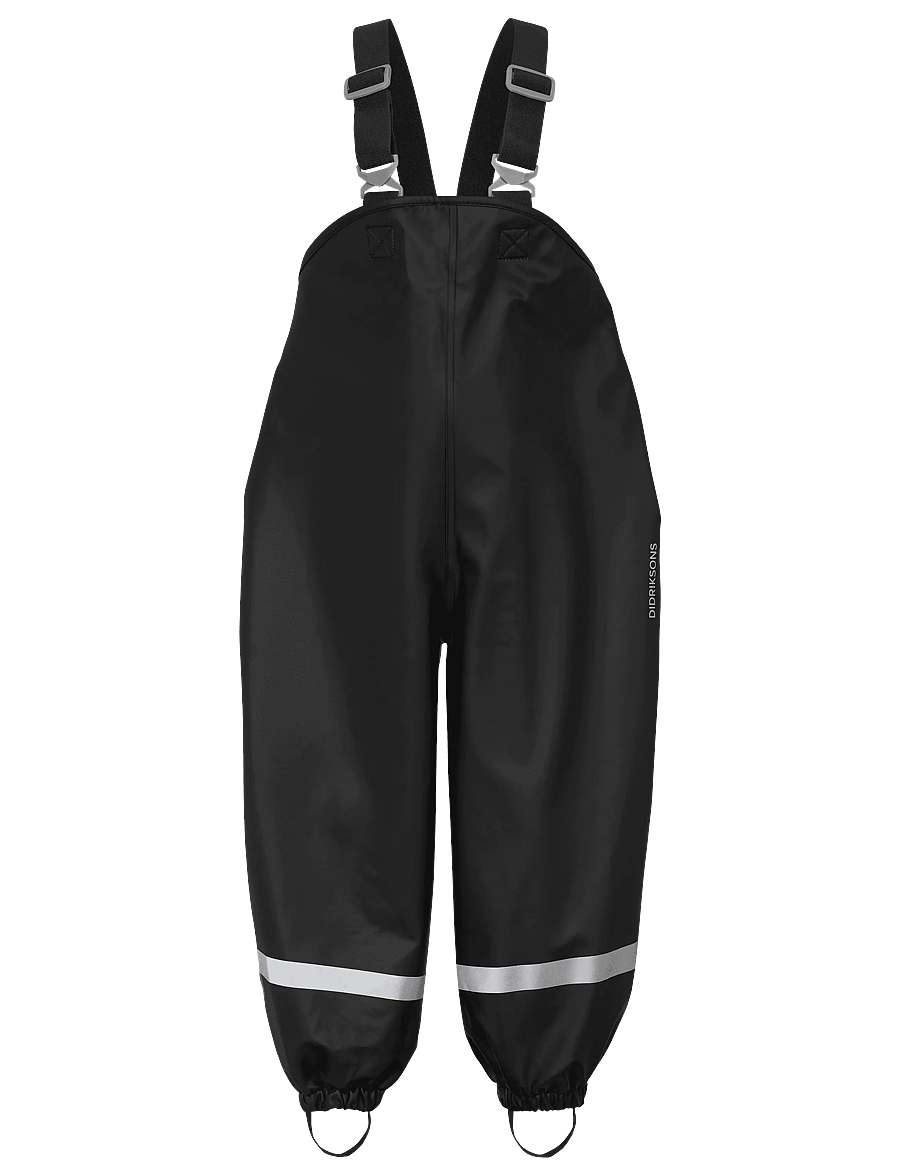 Didriksons - Plaskeman Kids' Pants Galon® - shell- & regnbukser - black - 1
