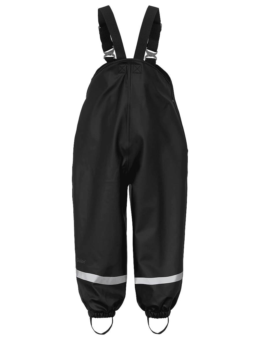 Didriksons - Plaskeman Kids' Pants Galon® - shell- & regnbukser - black - 2