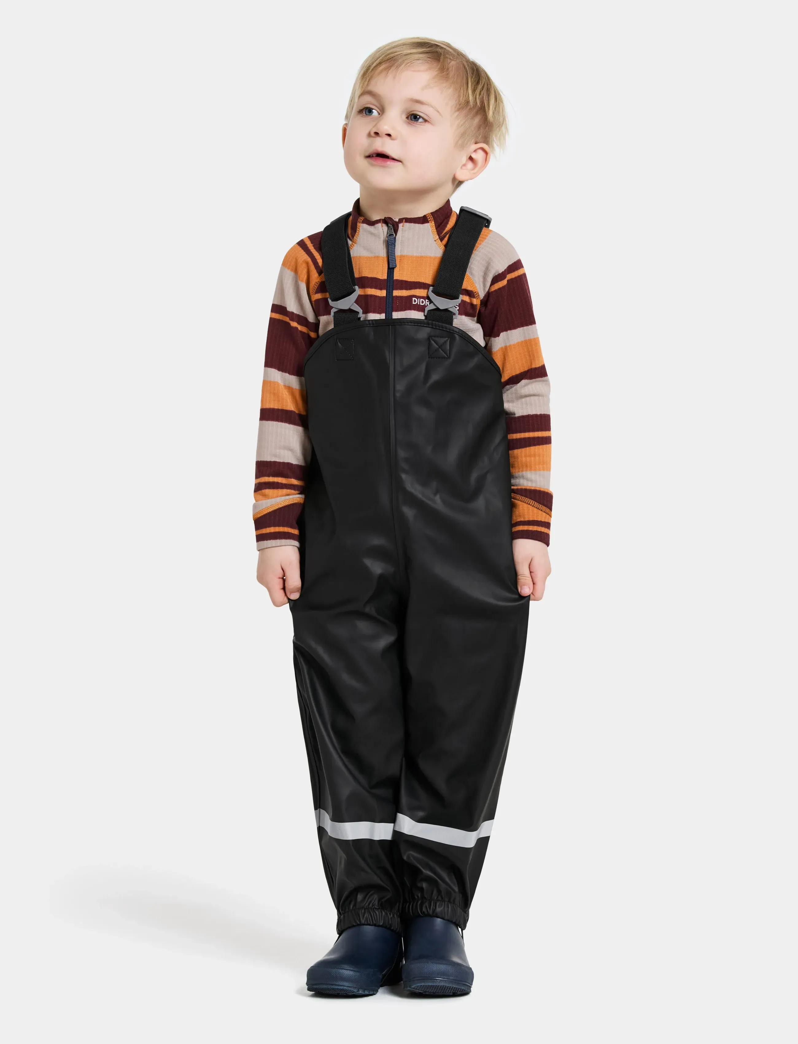 Didriksons Plaskeman Kids' Pants Galon , 128, Black, Regntøj > Underdele, Børn