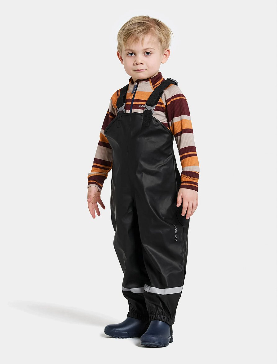 Didriksons - Plaskeman Kids' Pants Galon® - shell- & regnbukser - black - 4