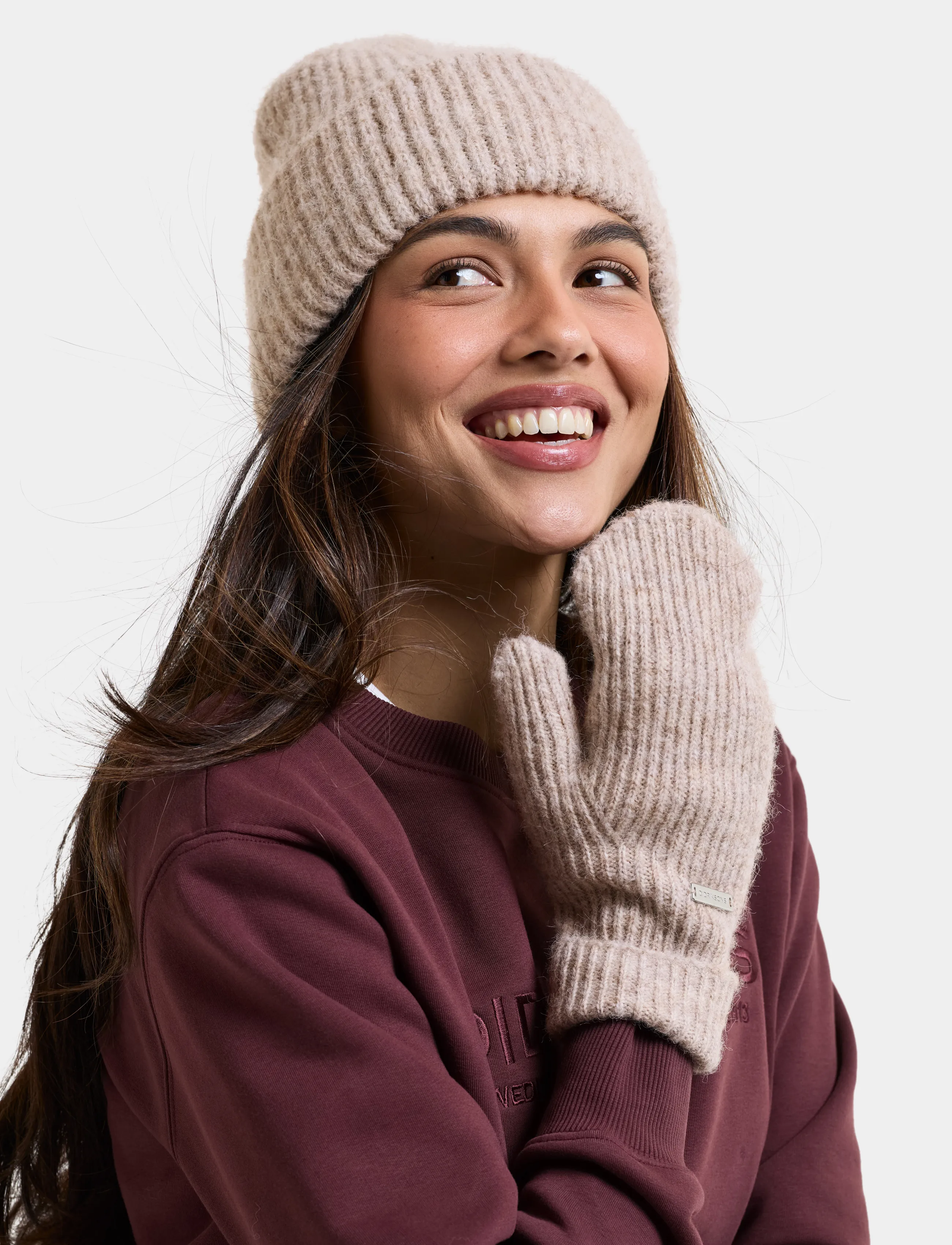 Didriksons - Malin Beanie - mützen - beige melange - 0