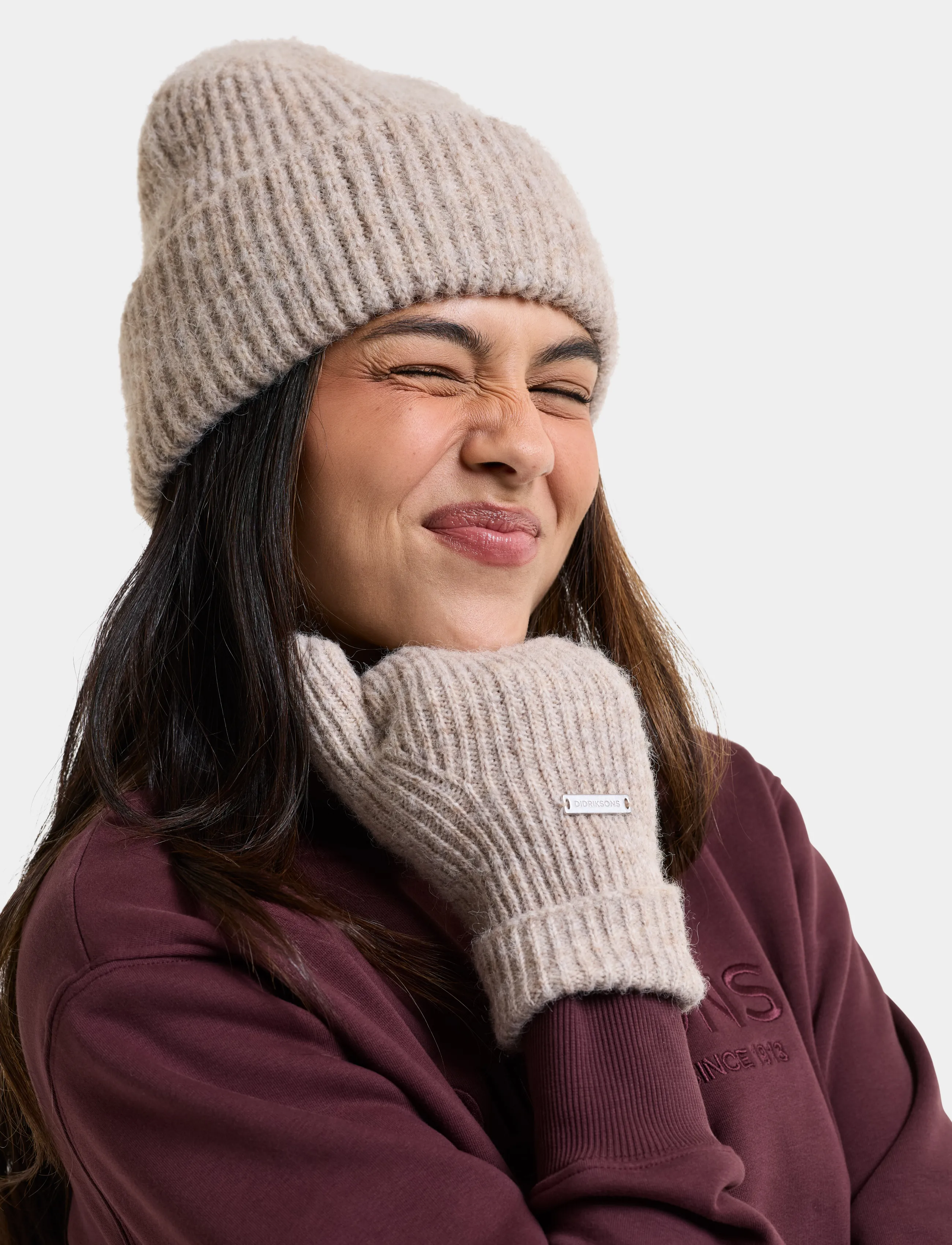 Didriksons - Malin Beanie - mützen - beige melange - 4