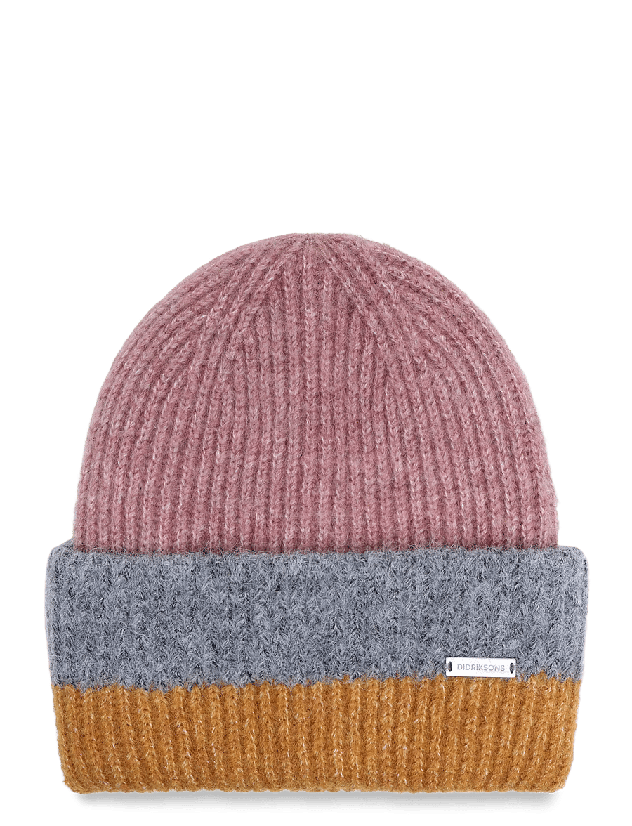 Didriksons - Malin Striped Beanie - huer - ash rose multicolour - 1