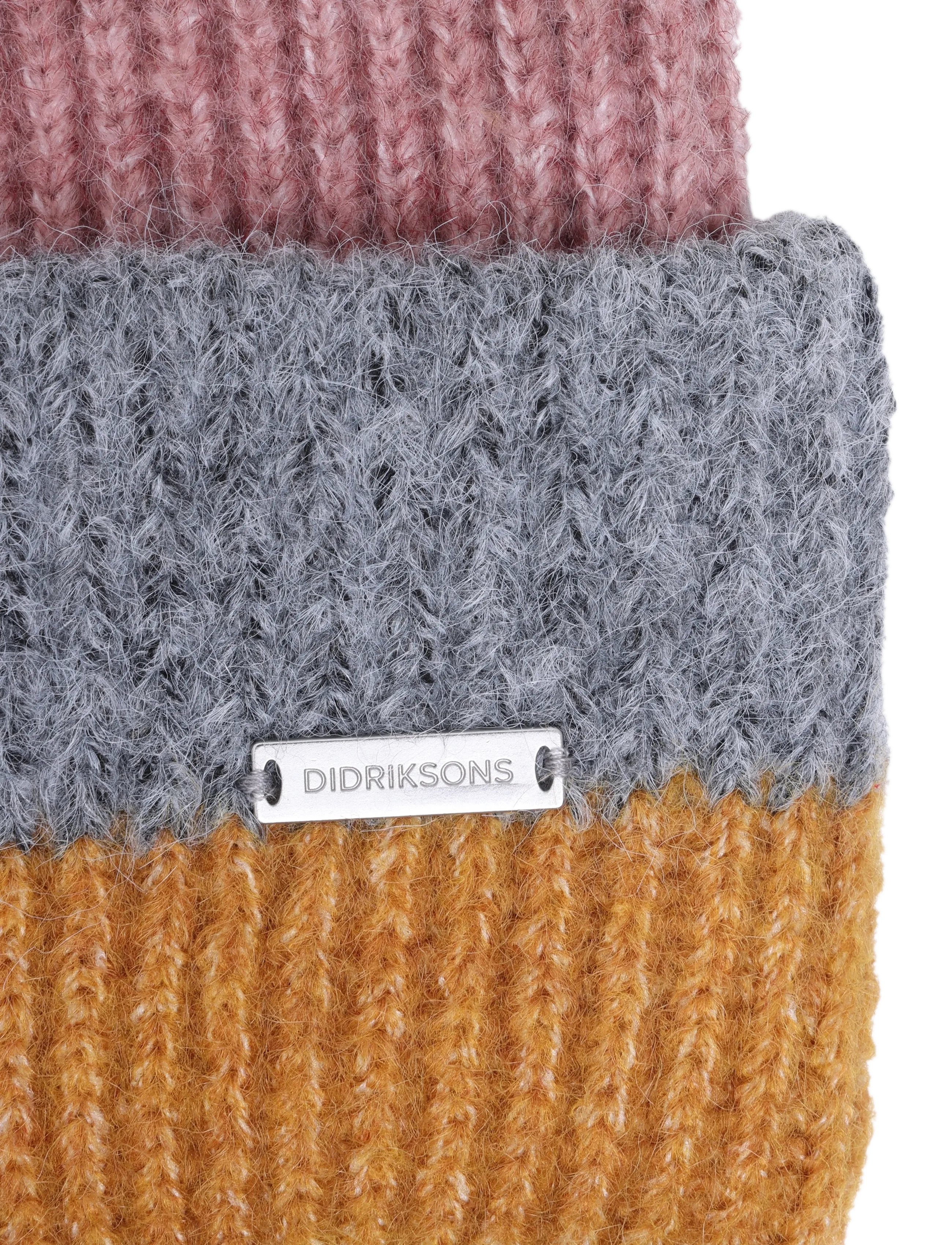 Didriksons - Malin Striped Beanie - beanies - ash rose multicolour - 3