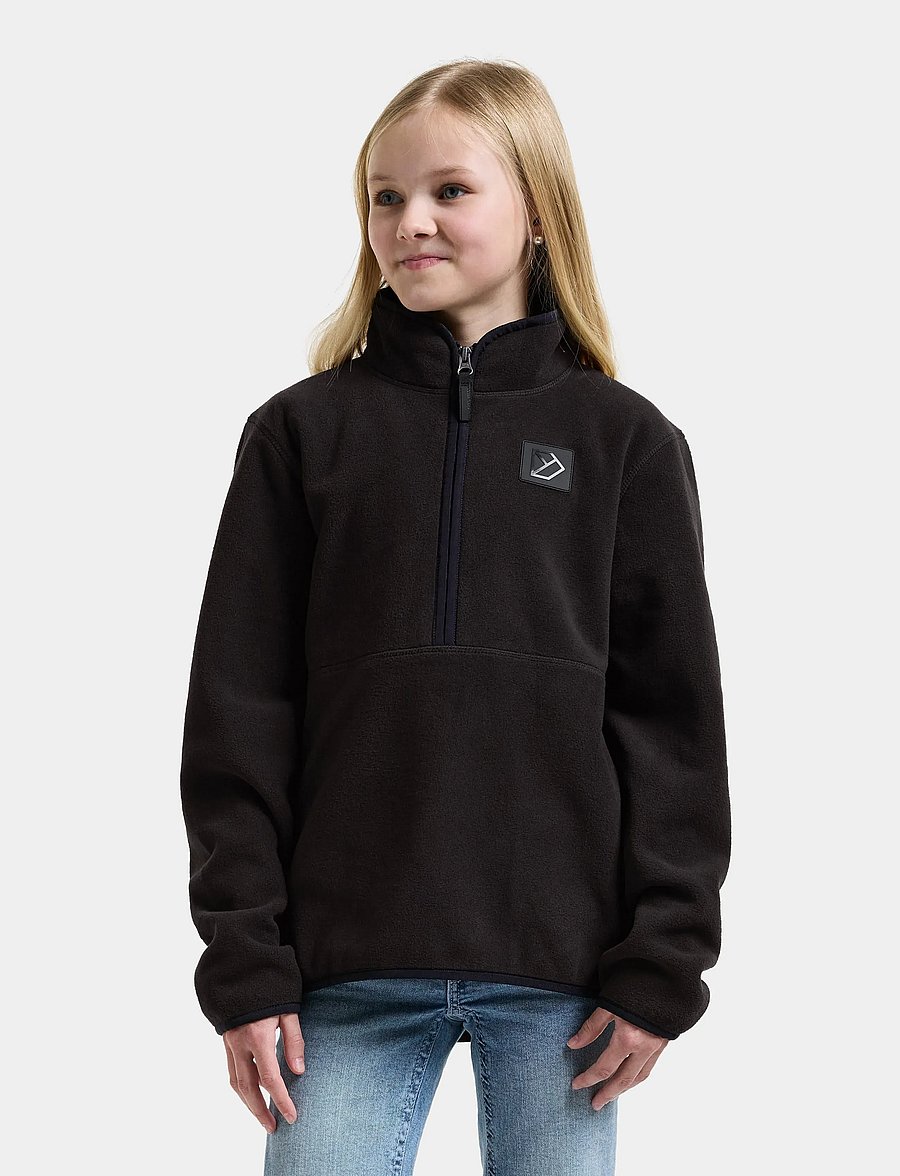 Didriksons - Rubi Kids' Half-Zip - isolierte jacken - black - 0
