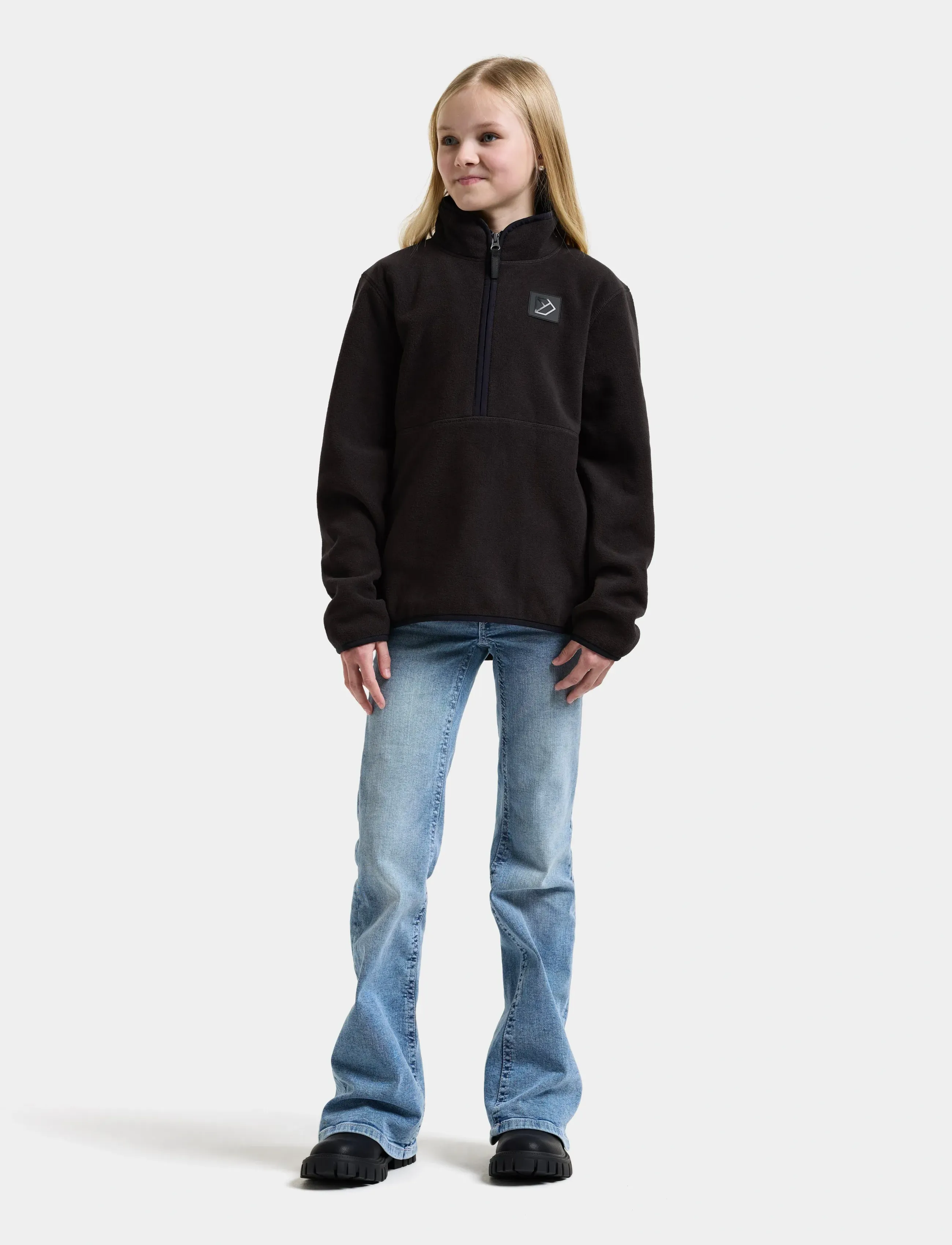 Didriksons - Rubi Kids' Half-Zip - isolierte jacken - black - 3