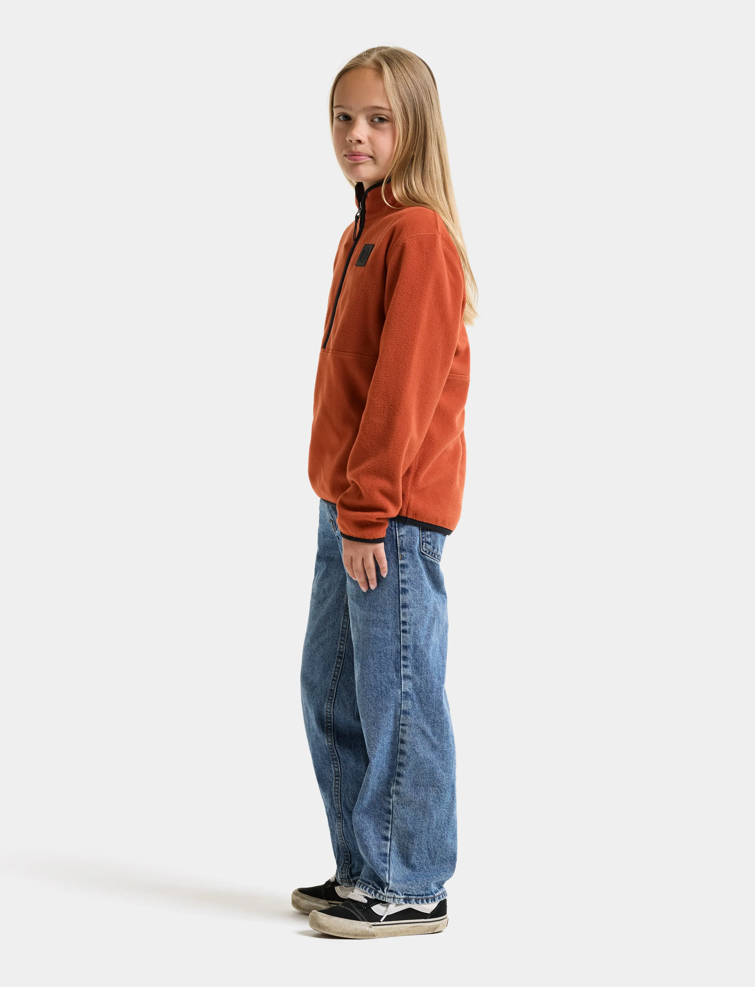 Didriksons - Rubi Kids' Half-Zip - paksud joped - rust - 3