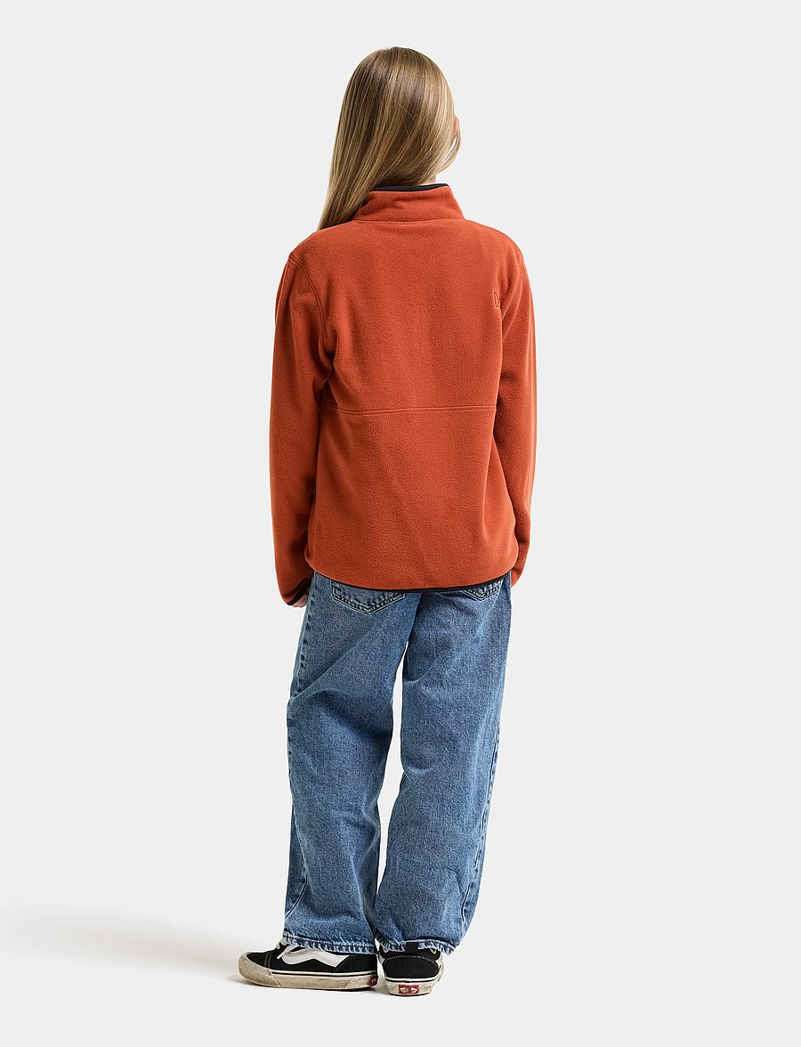 Didriksons - Rubi Kids' Half-Zip - paksud joped - rust - 5