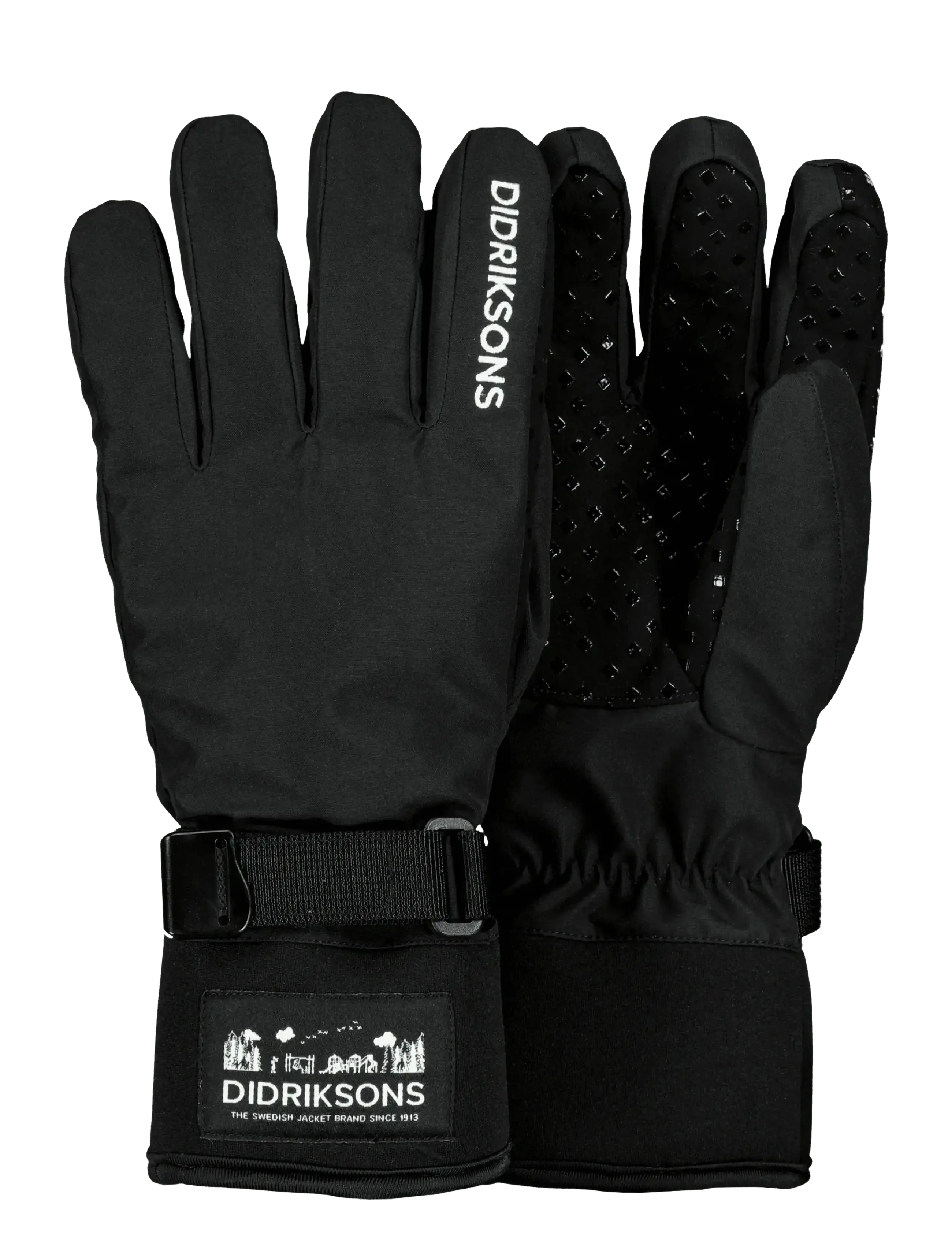 Didriksons Lovas Five Finger Glove - Tagasi kooli - BLACK / black