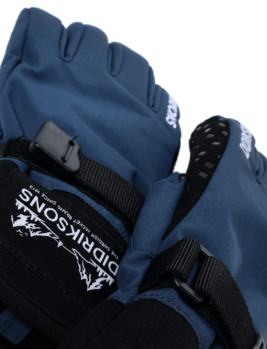 Didriksons - Lovas Five Finger Glove - kindad - mountain blue - 5