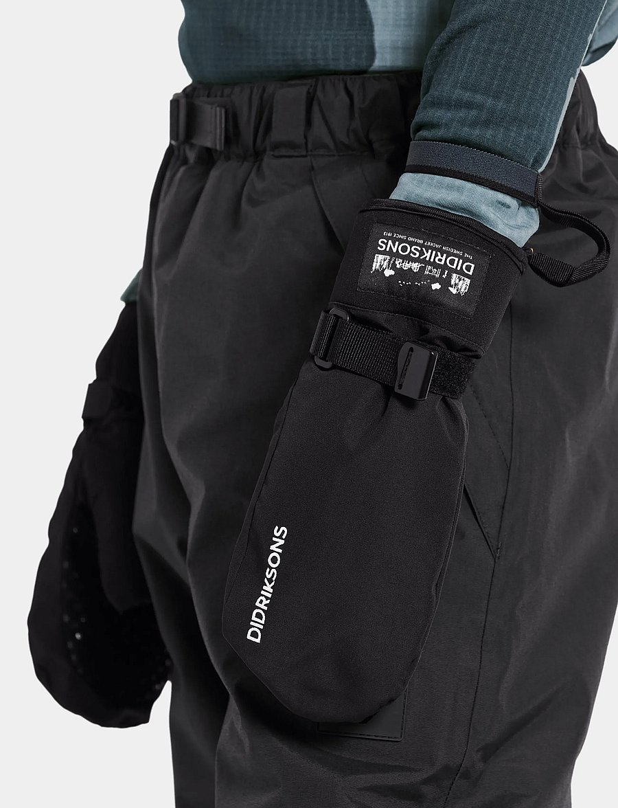 Didriksons - Lovas Mitten - kindad - black - 0