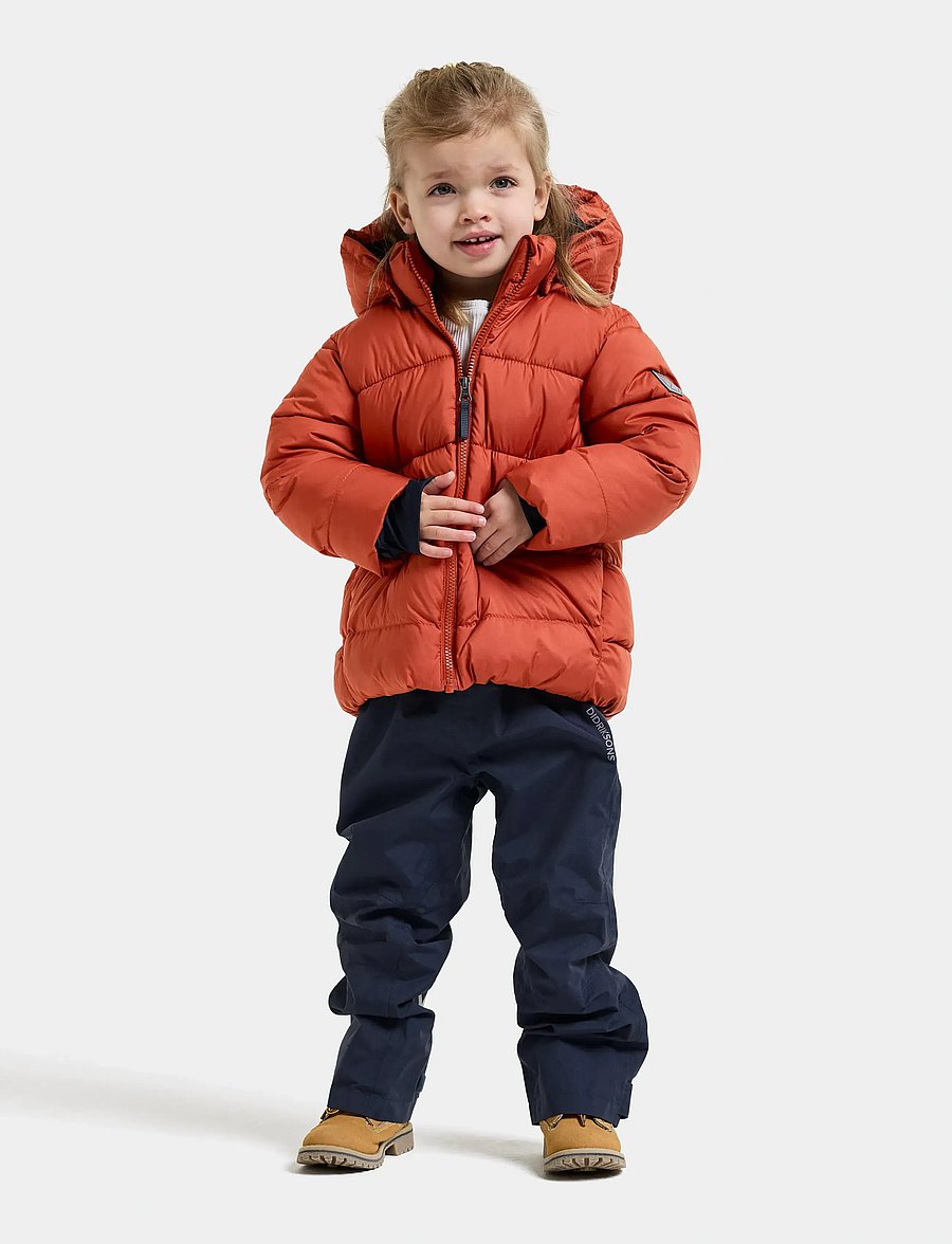 Didriksons - Roxen Kids' Jacket - paksud joped - rust - 3