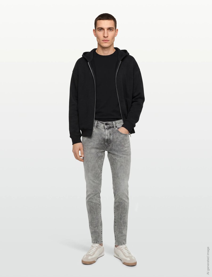 Diesel - Men Jeans - laisvo kirpimo džinsai - grey - 0