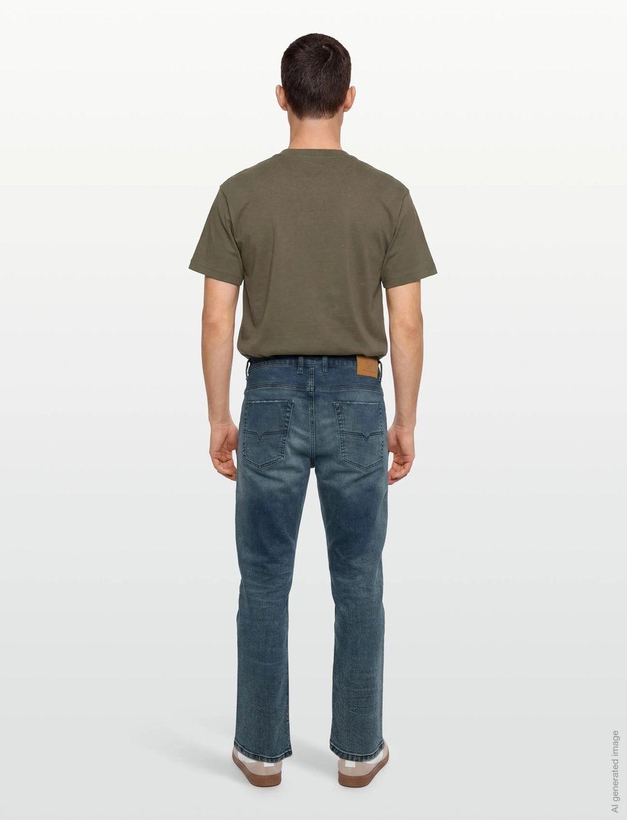 Diesel - Tapered 2030 D-Krooley Joggjeans - tapered-lõikega teksad - blue - 4