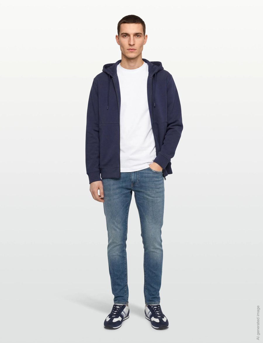 Diesel - Tapered Fit Jogging Jeans - tapered jeans - blue - 0