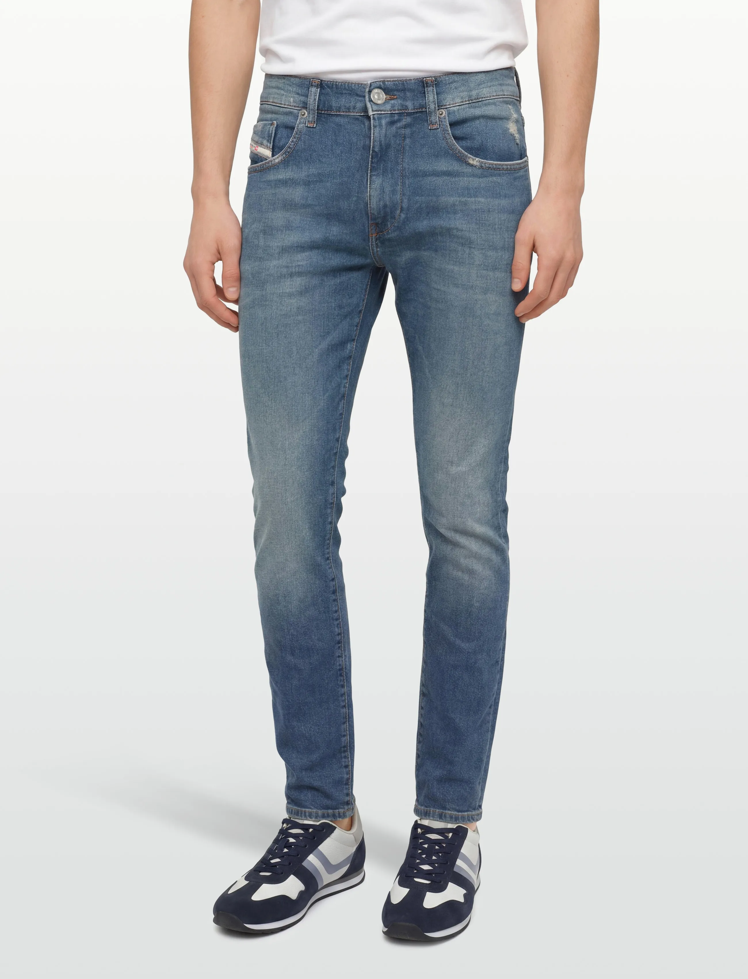 Diesel - Tapered Fit Jogging Jeans - tapered jeans - blue - 3