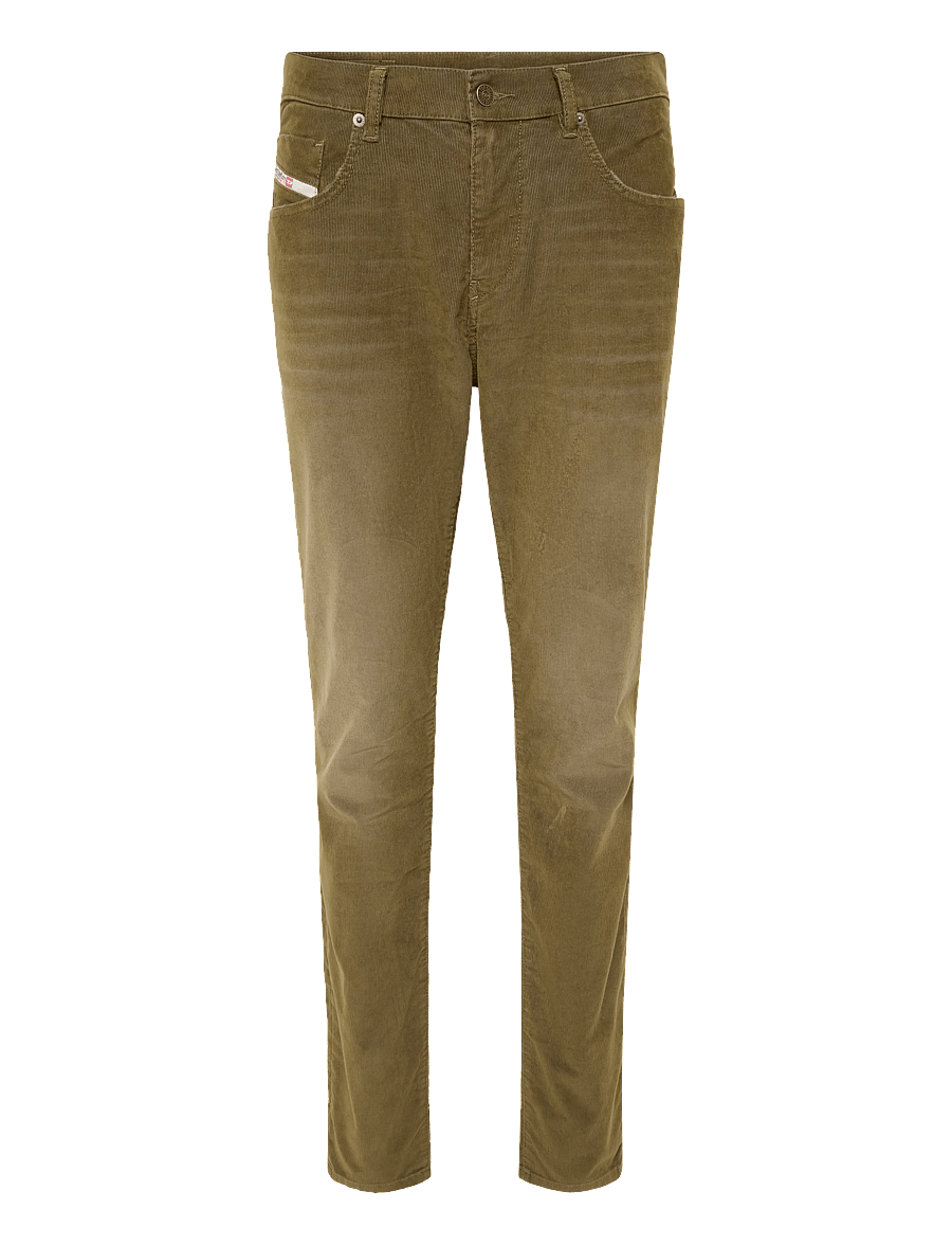 Diesel - D-Strukt Brown Cord Jeans - slim fit jeans - brown - 0