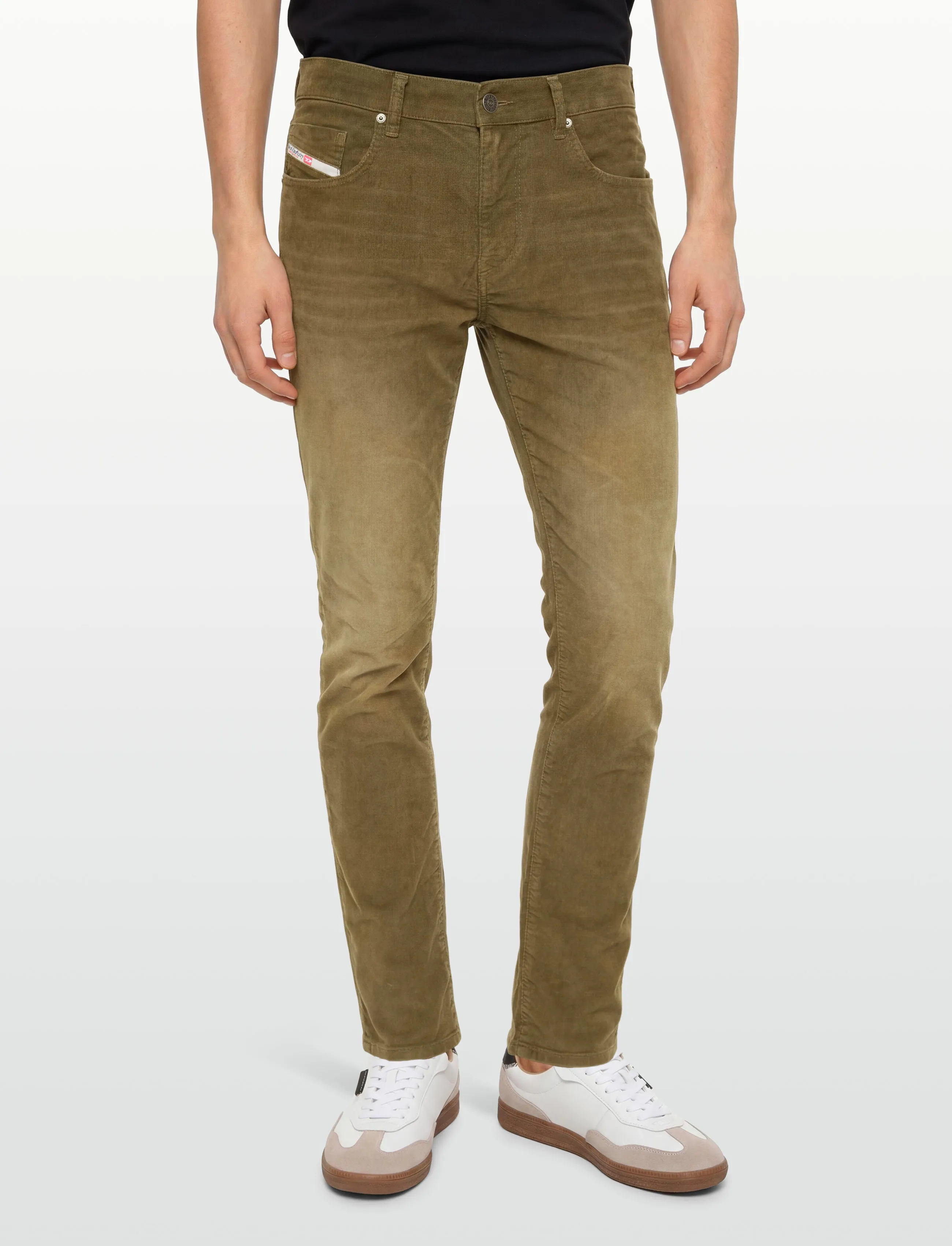 Diesel - D-Strukt Brown Cord Jeans - slim jeans - brown - 3