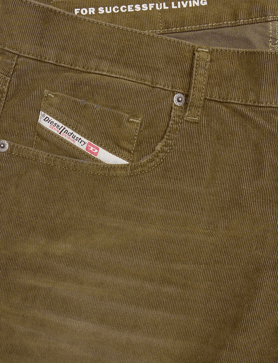 Diesel - D-Strukt Brown Cord Jeans - slim fit jeans - brown - 2