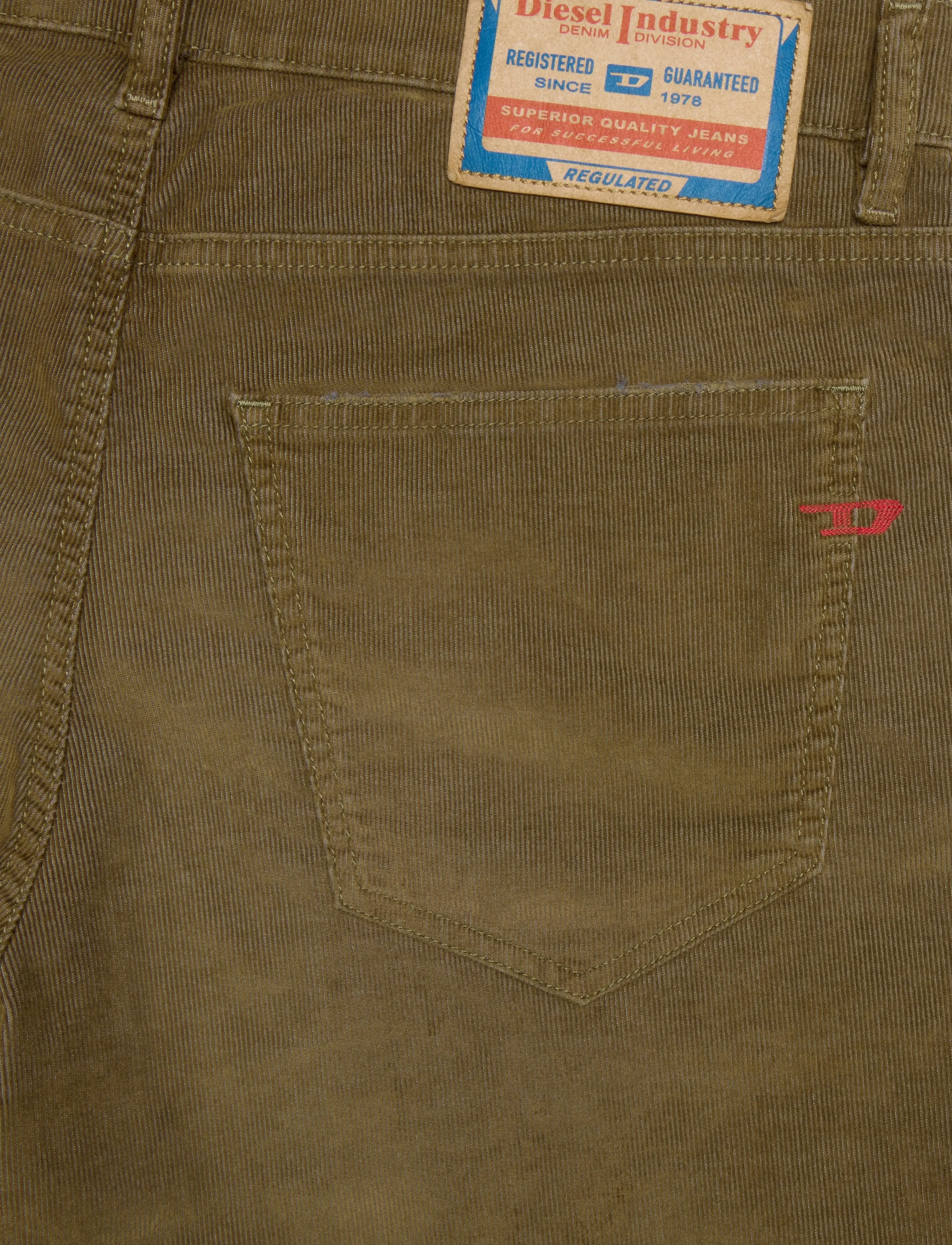 Diesel - D-Strukt Brown Cord Jeans - brown - 4
