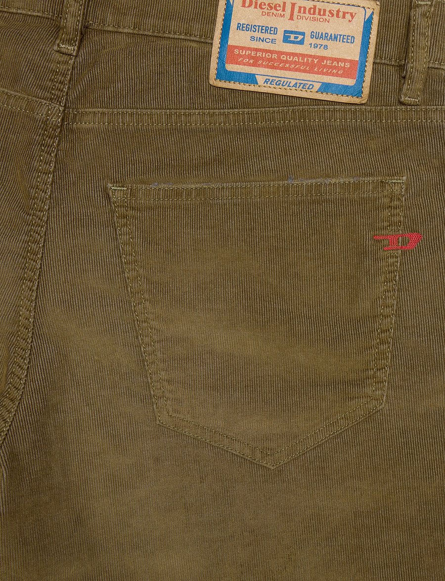 Diesel - D-Strukt Brown Cord Jeans - slim fit jeans - brown - 4