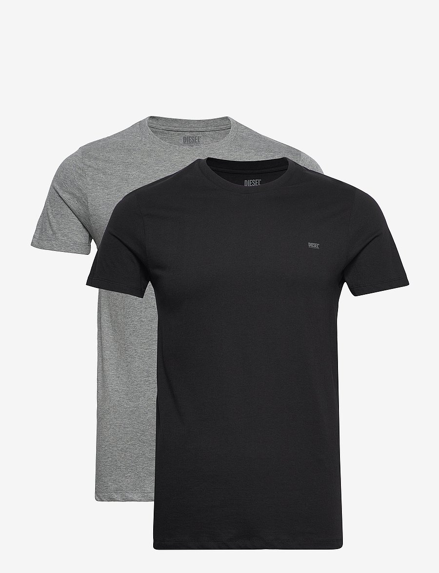 Diesel - UMTEE-RANDAL-TUBE-TWOPACK T-SHIRT - hauts de pyjama - black/grey - 0