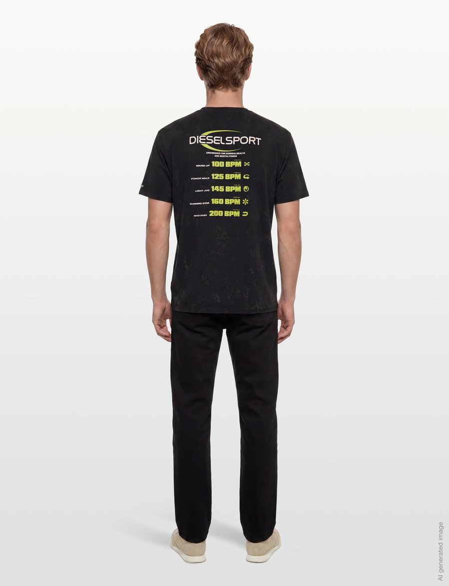 Diesel - T-shirt - t-shirts - black - 4