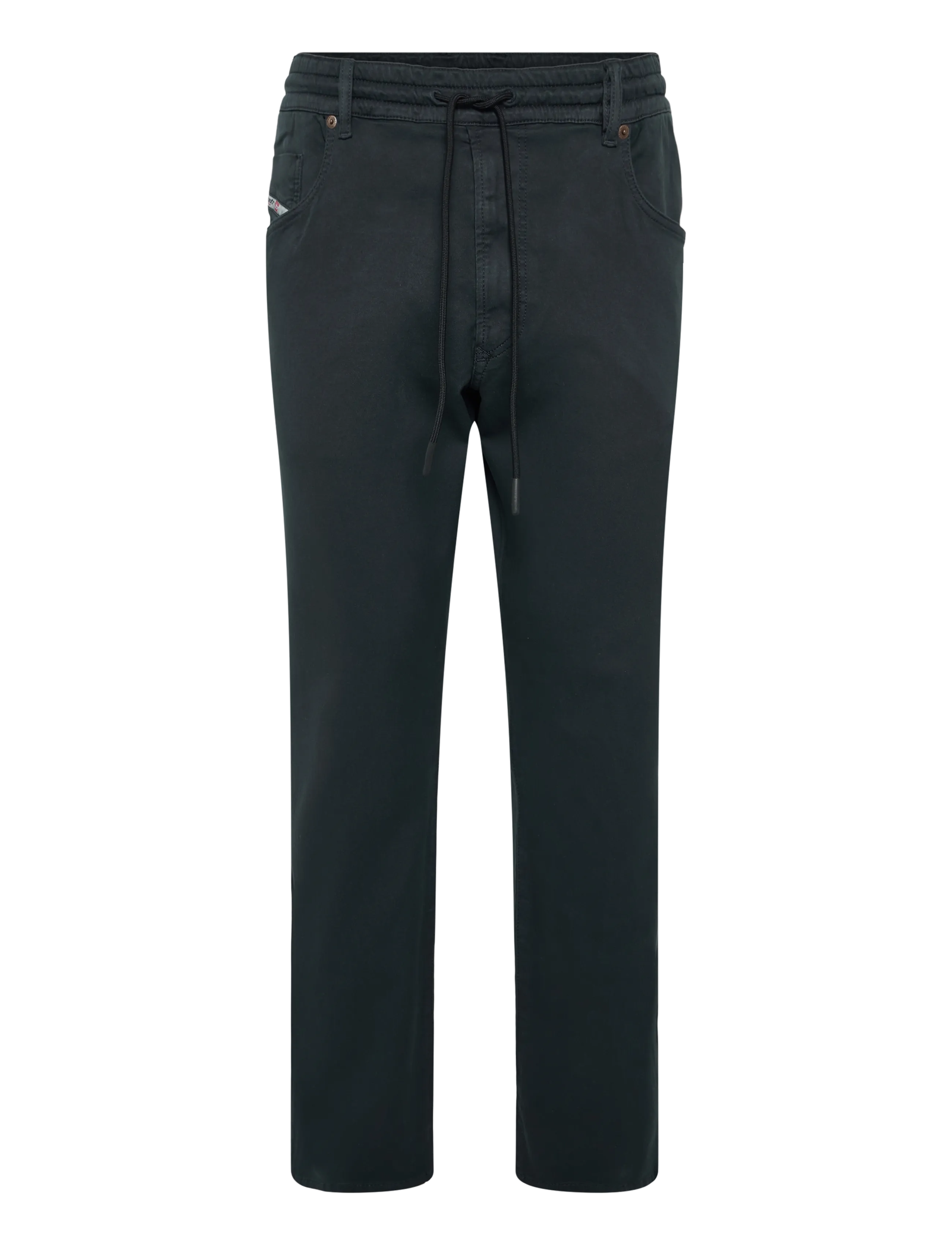 Diesel D-KROOLEY Jogg Tapered Mid-Rise Sweat Jeans - Streetstyle - BLACK / black