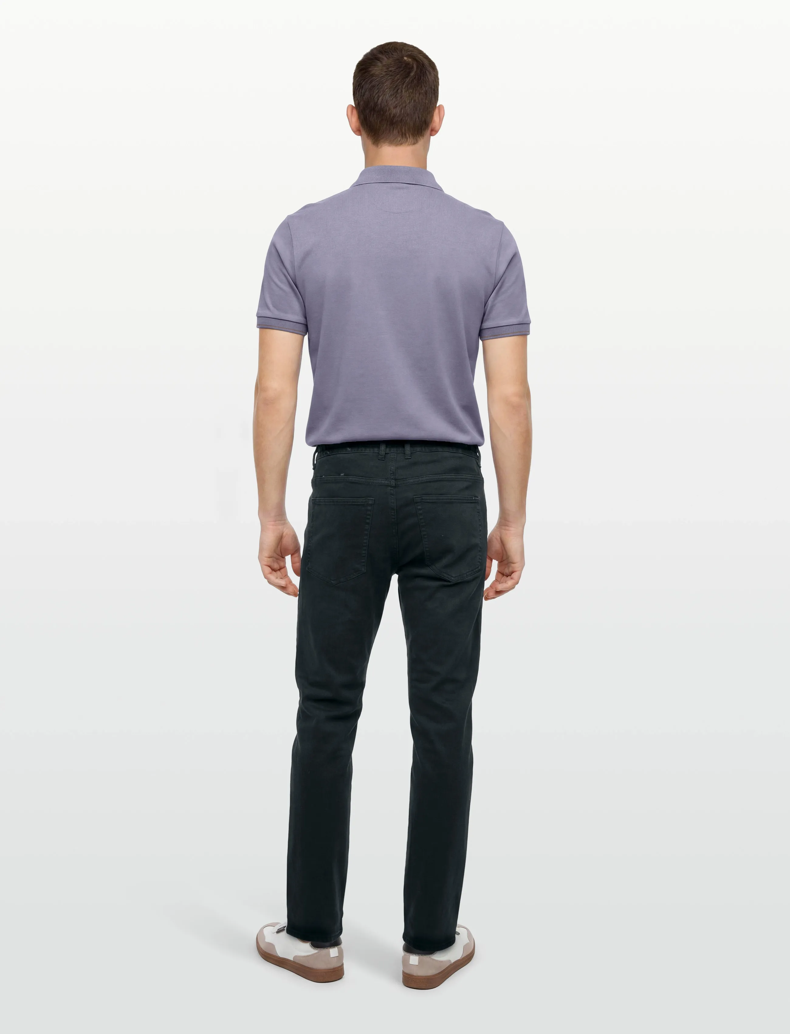Diesel - D-KROOLEY Jogg Tapered Mid-Rise Sweat Jeans - tapered jeans - black - 3